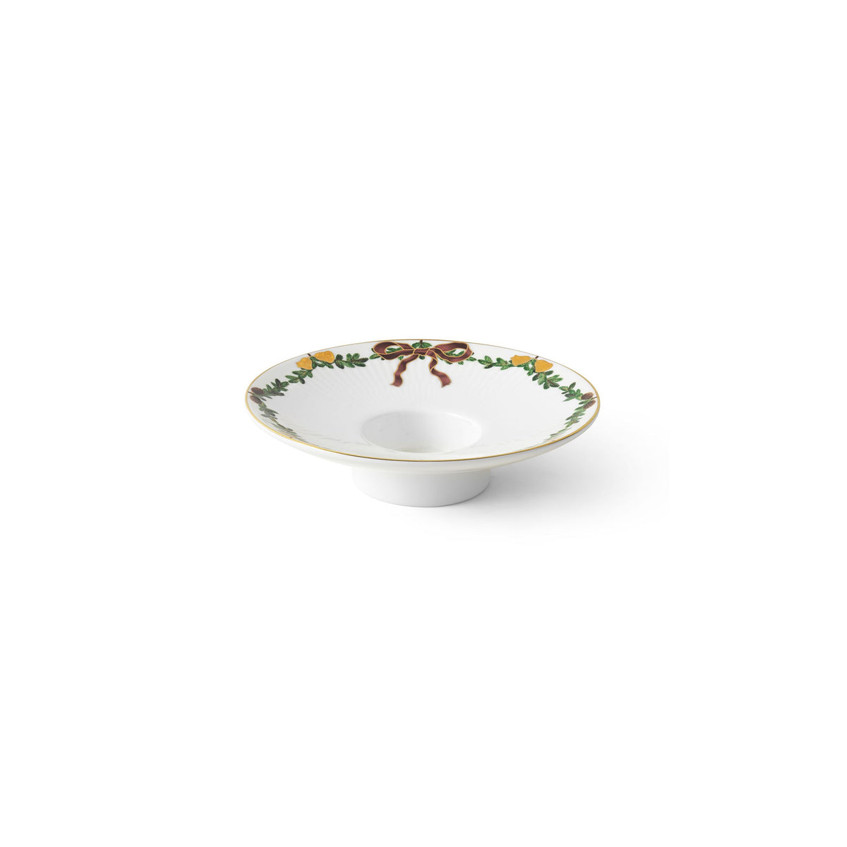Star Fluted Christmas Candleholder, 15.5 cm