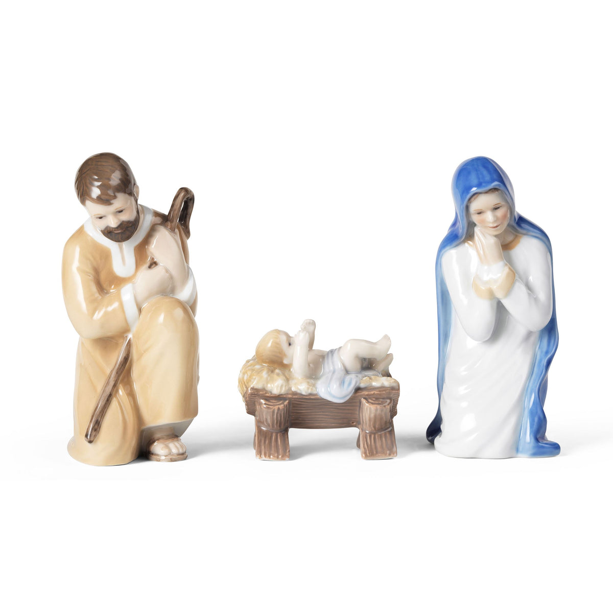 Figurines Nativity Set, Joseph, Mary and Baby Jesus, 13 cm, 13 cm, 5.5 cm, 3 pcs
