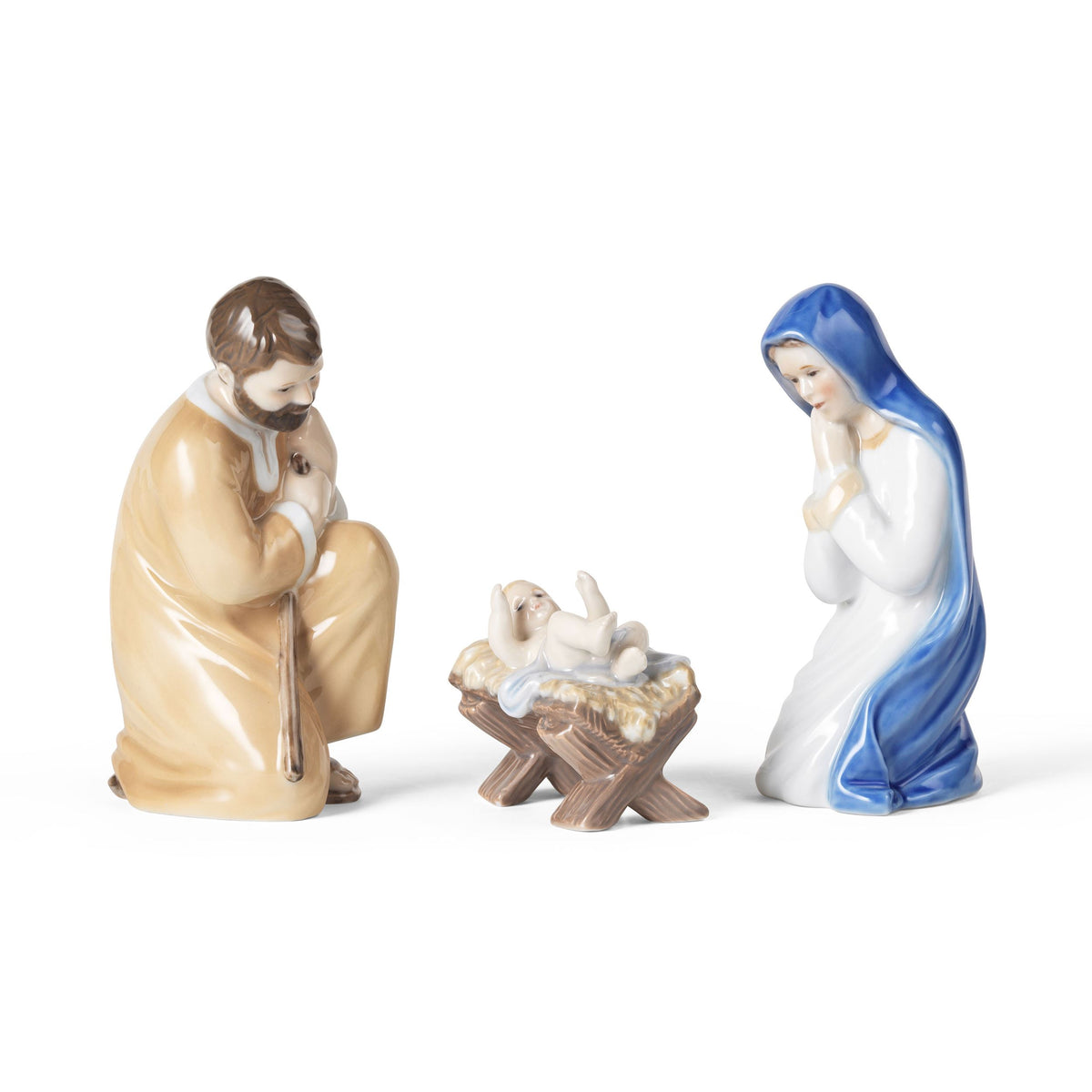 Figurines Nativity Set, Joseph, Mary and Baby Jesus, 13 cm, 13 cm, 5.5 cm, 3 pcs
