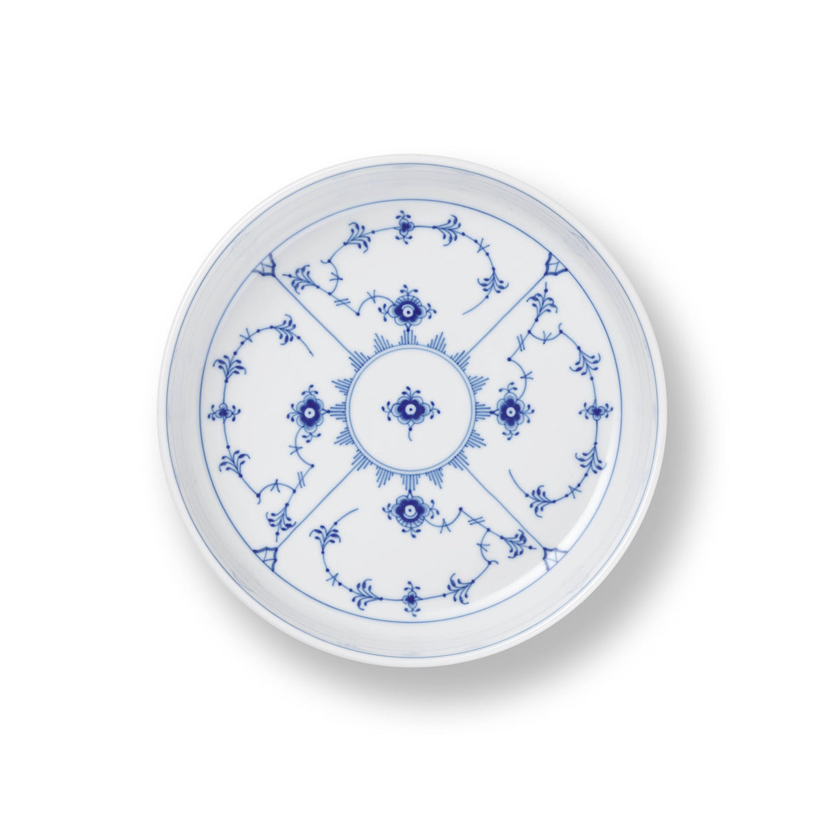 Blue Fluted Plain Ovenware, 18.5 cm