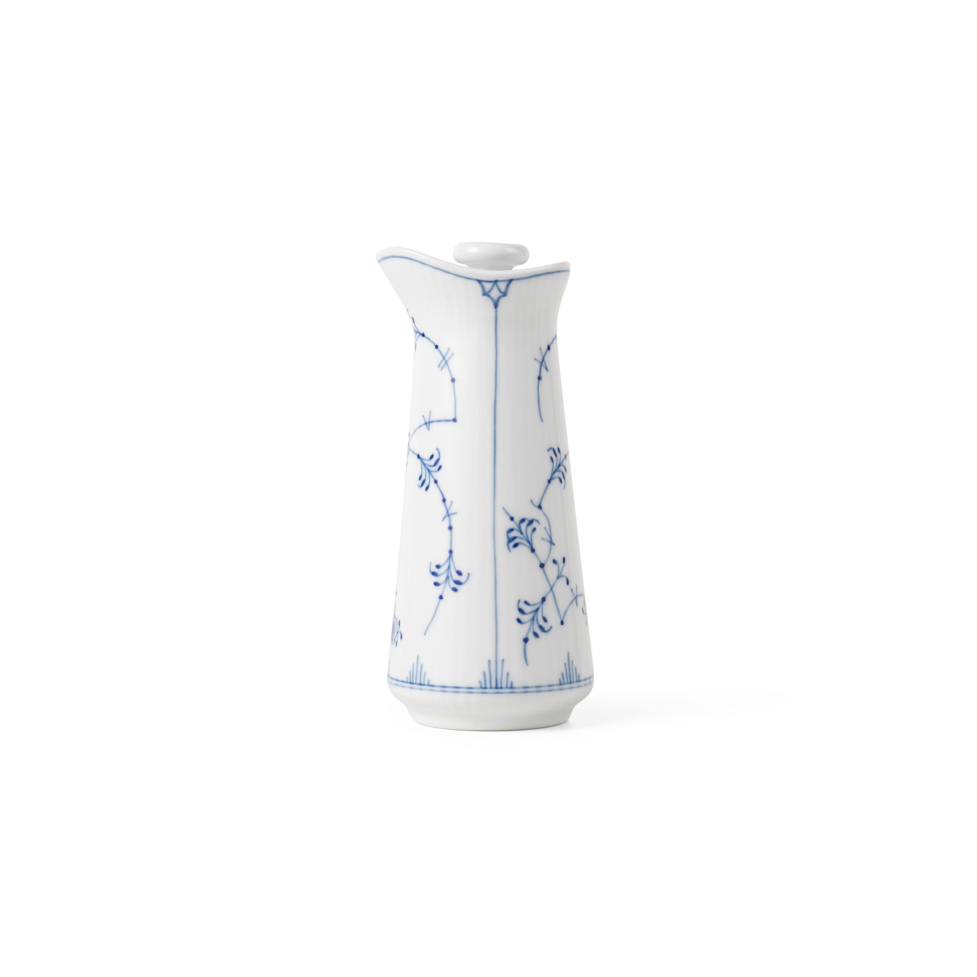 Blue Fluted Plain Oil and Vinegar Bottle, 13.5 cm