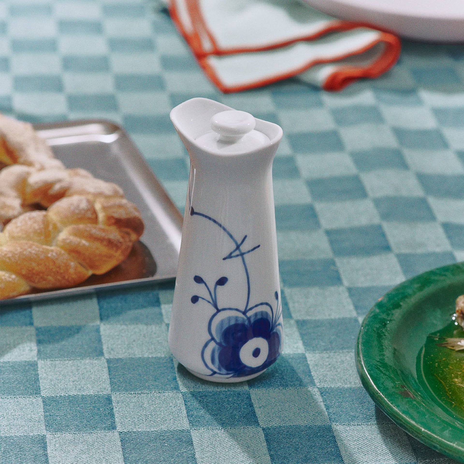 Blue Fluted Mega Oil and Vinegar Bottle, 13.5 cm