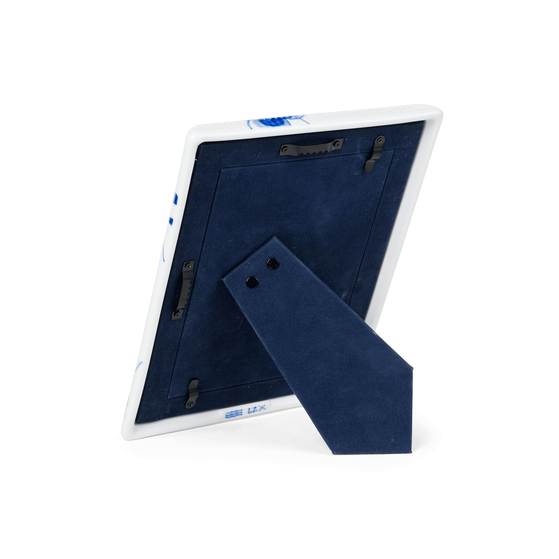 Blue Fluted Mega Picture Frame, 21 cm