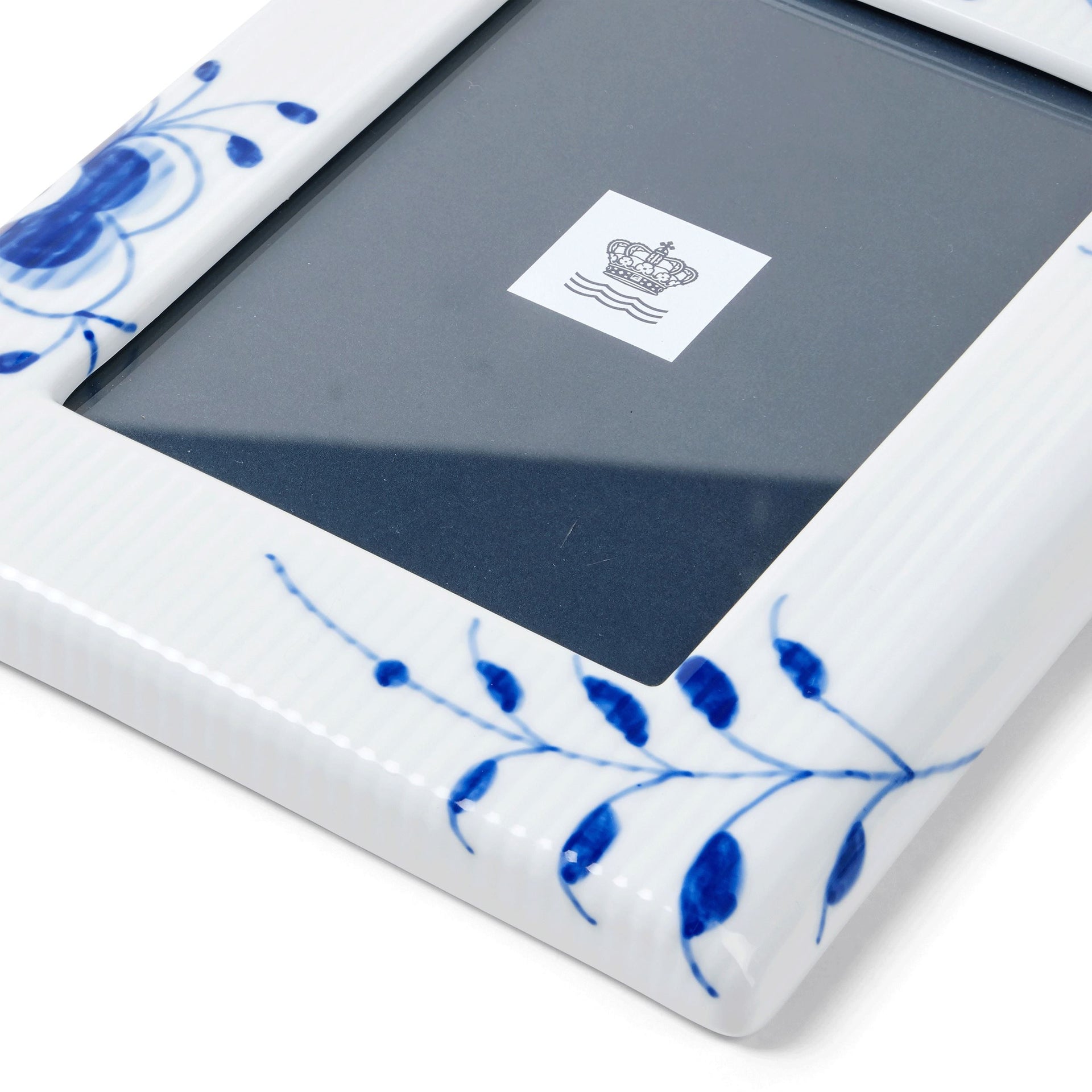 Blue Fluted Mega Picture Frame, 21 cm