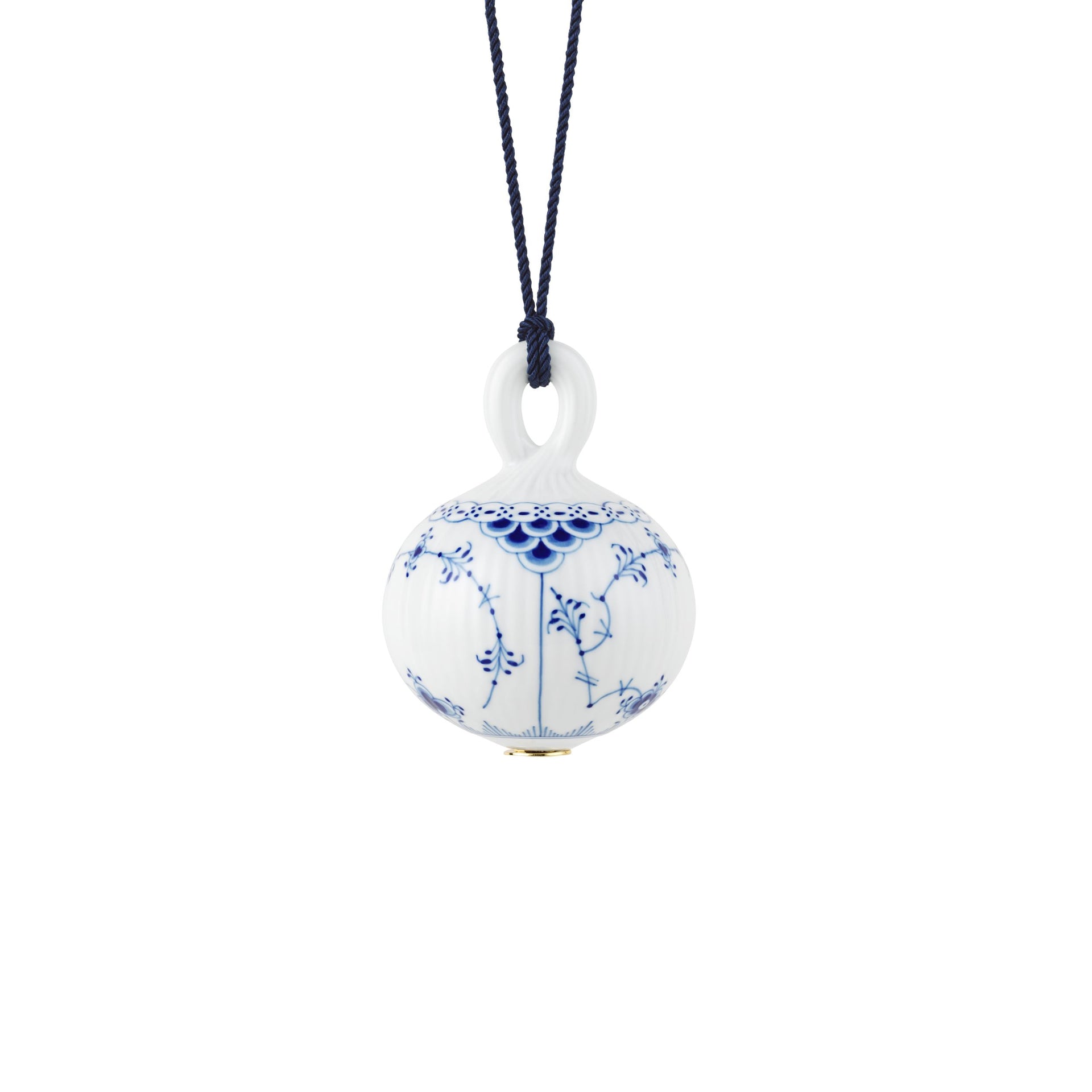 Blue Origin Half Lace Christmas Bauble, 9.5 cm