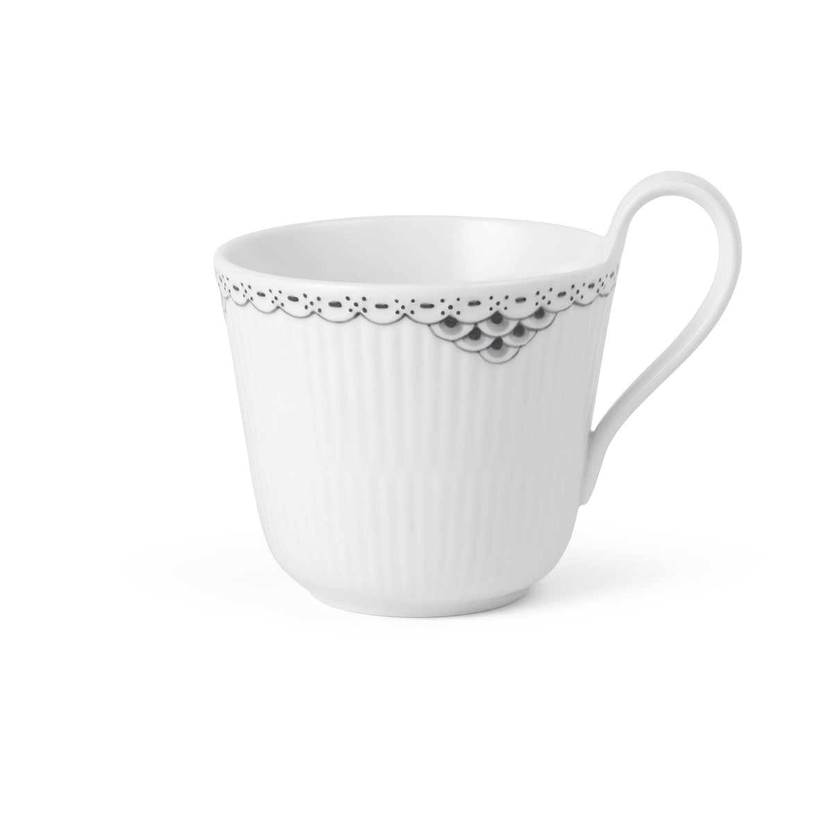 Black Lace High Handle Cup, 33 cl