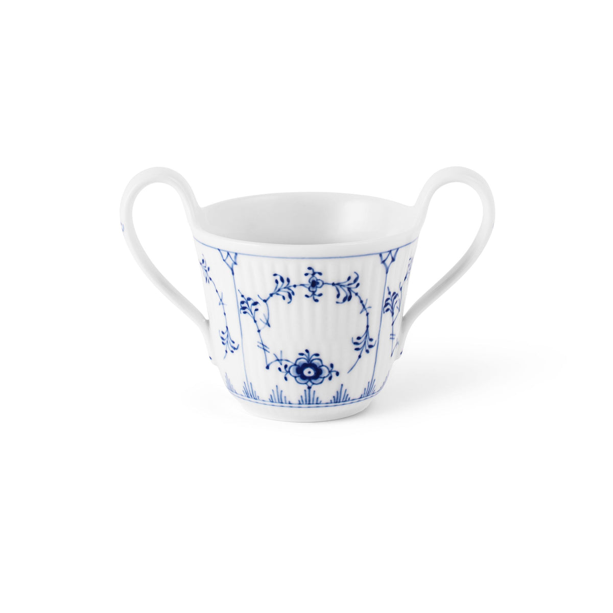 Blue Fluted Plain Baby Cup, 13 cl