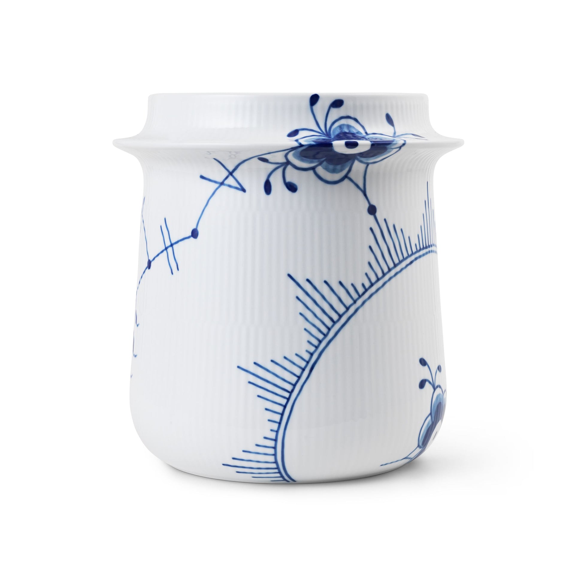 Blue Fluted Mega Wine Cooler, 21.5 cm
