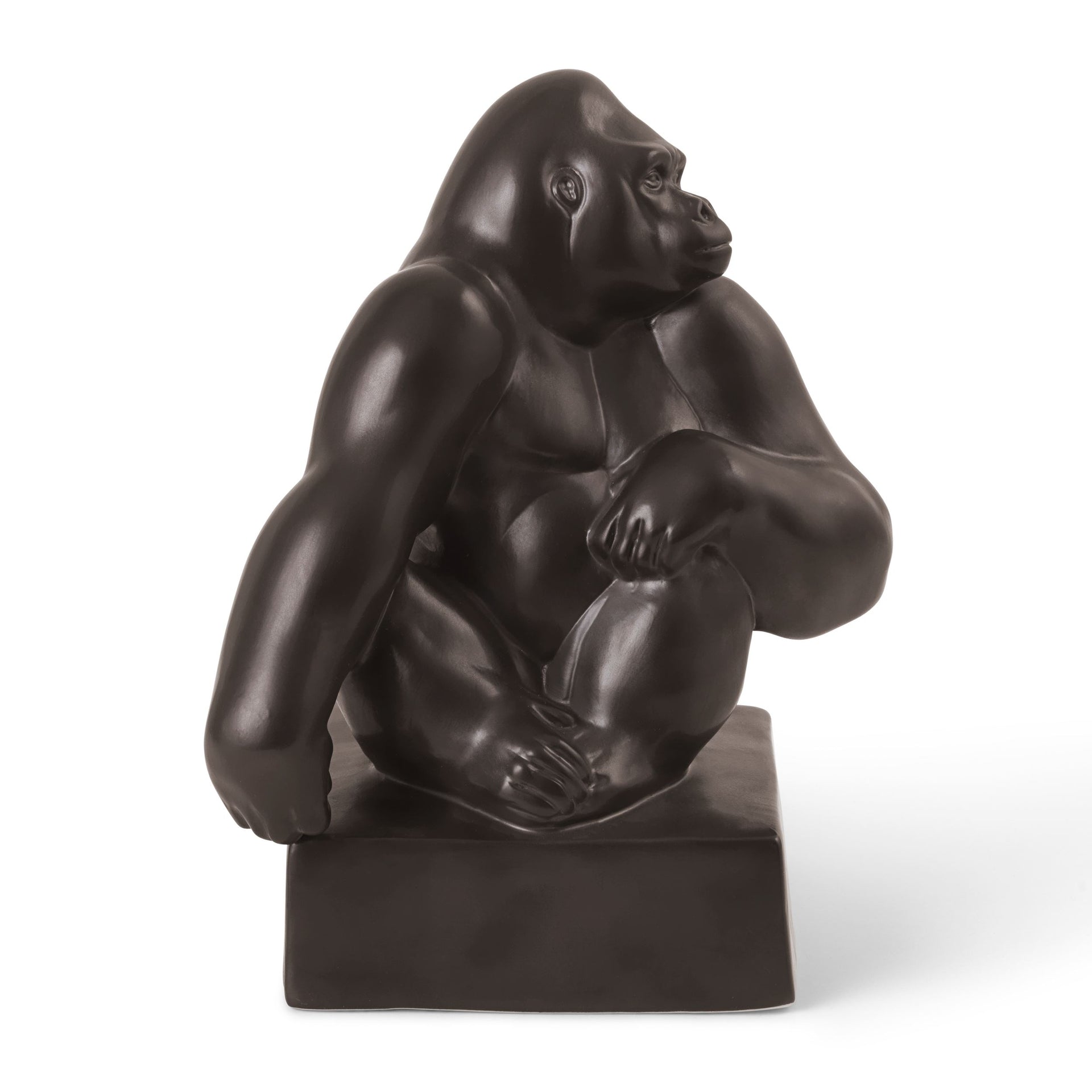 Figurer gorilla med hagen hvilende på skulderen, 20 cm - Figurines Gorilla with Chin Resting on Shoulder, 20 cm