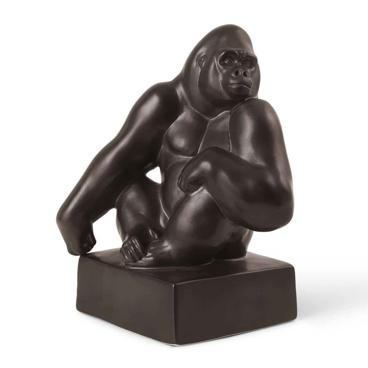 Figurer gorilla med hagen hvilende på skulderen, 20 cm - Figurines Gorilla with Chin Resting on Shoulder, 20 cm