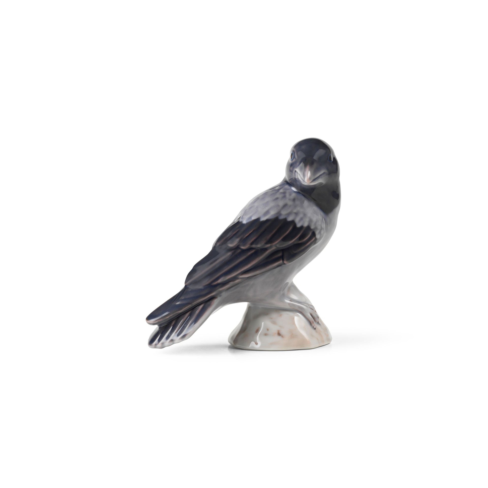 Christmas Plate Figurine 2025, Crow, 10.5 cm
