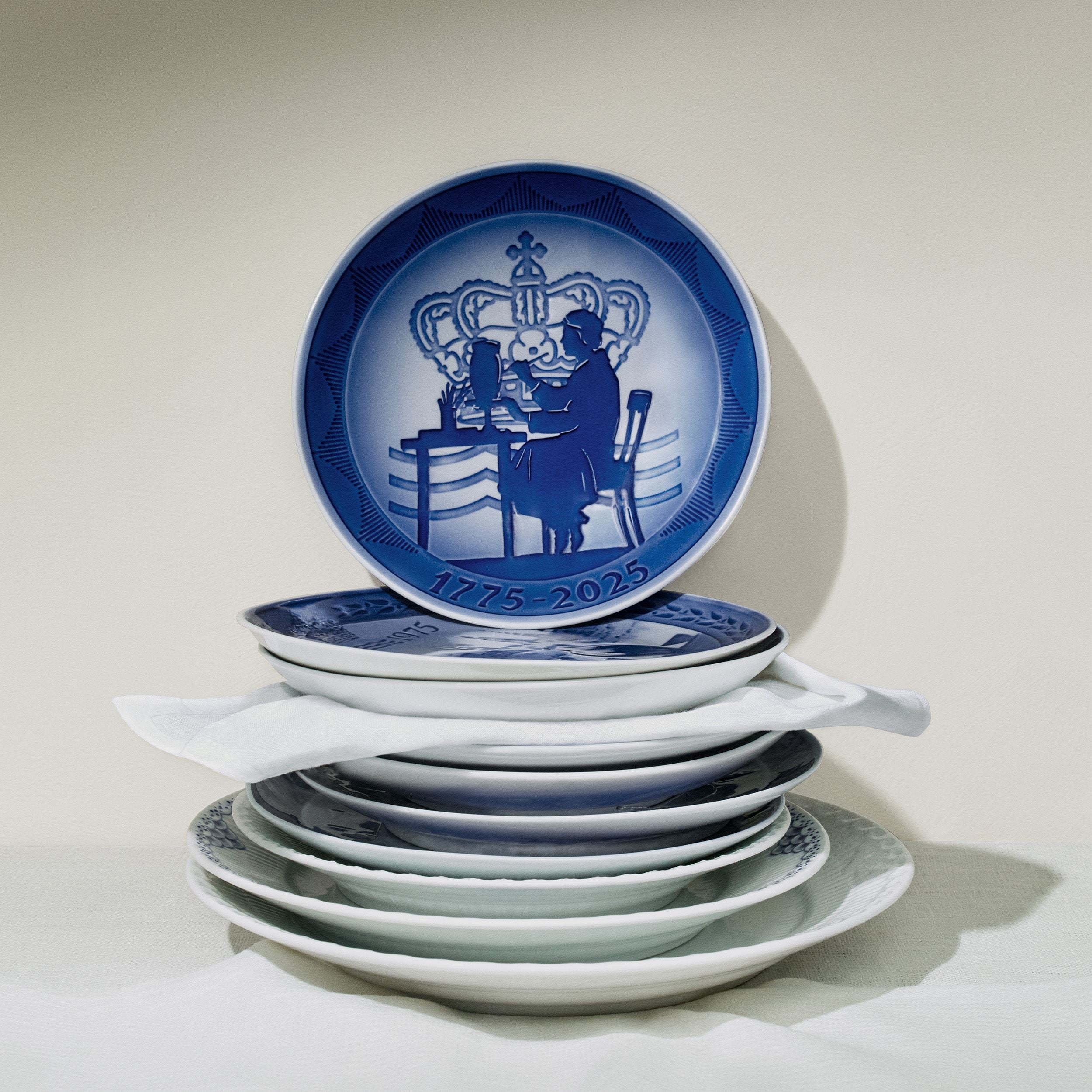 Blue Collectibles Royal Copenhagen Anniversary Plate 1775-2025