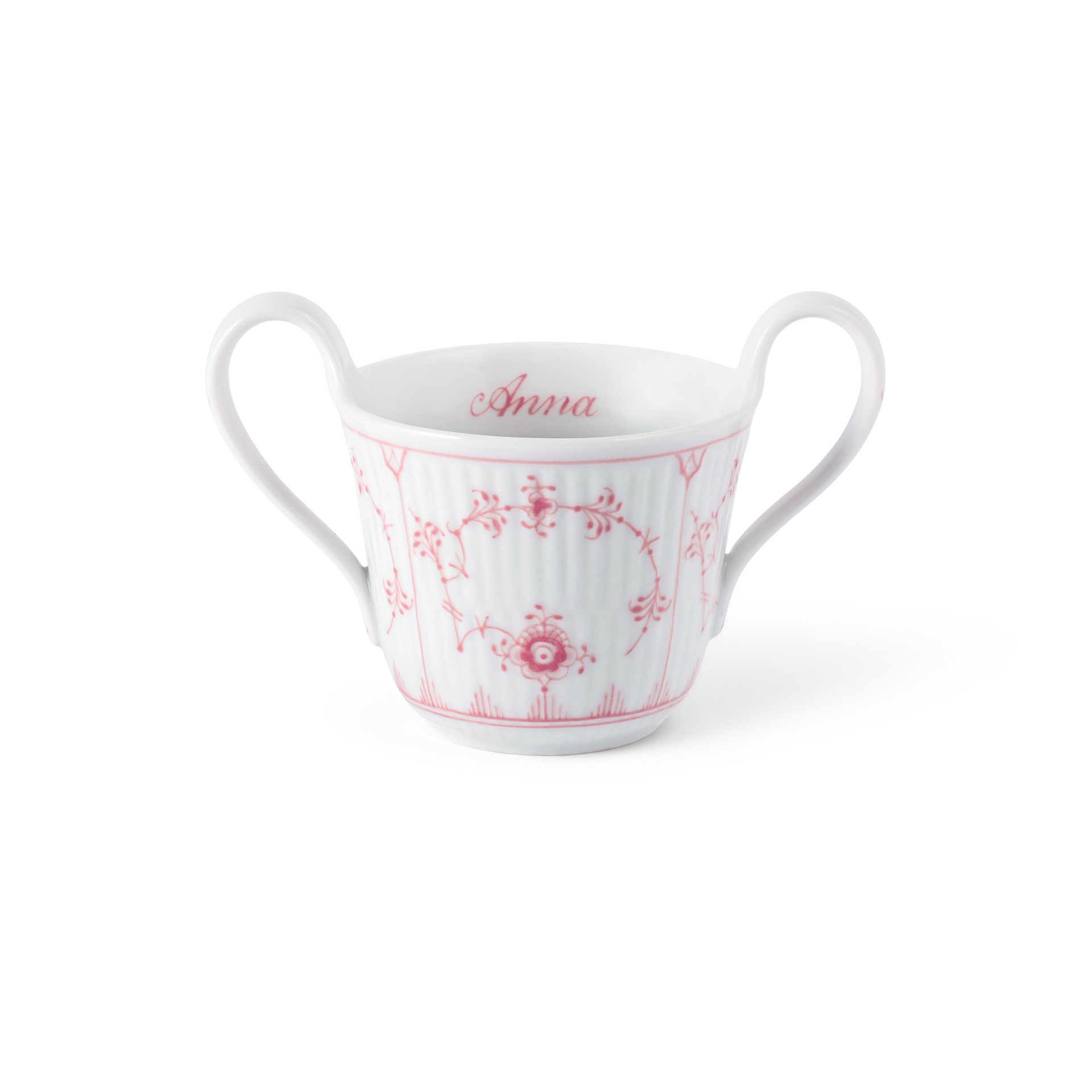 Coral Fluted Plain Baby Cup, Bespoke, 13 cl