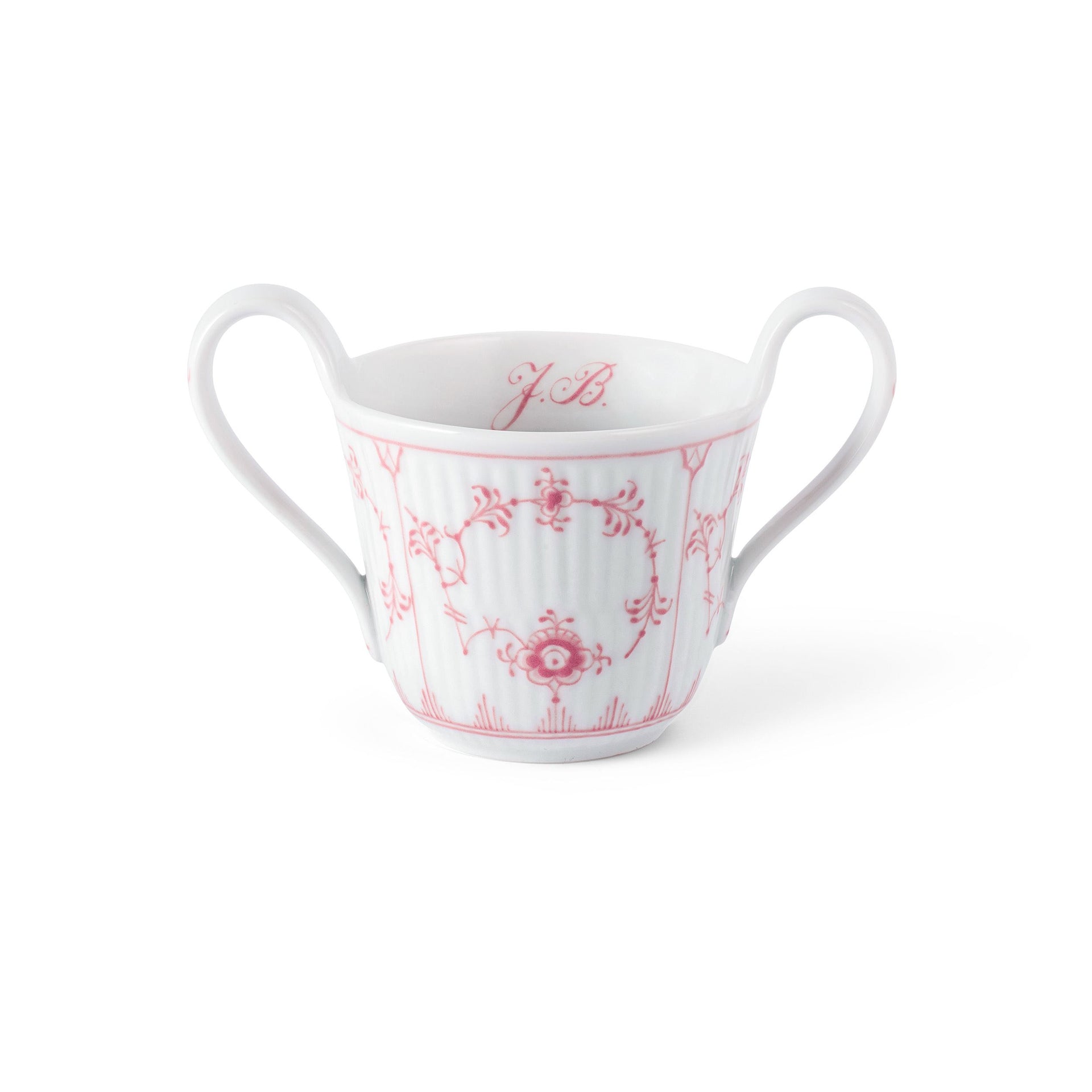 Coral Fluted Plain Baby Cup, Bespoke, 13 cl