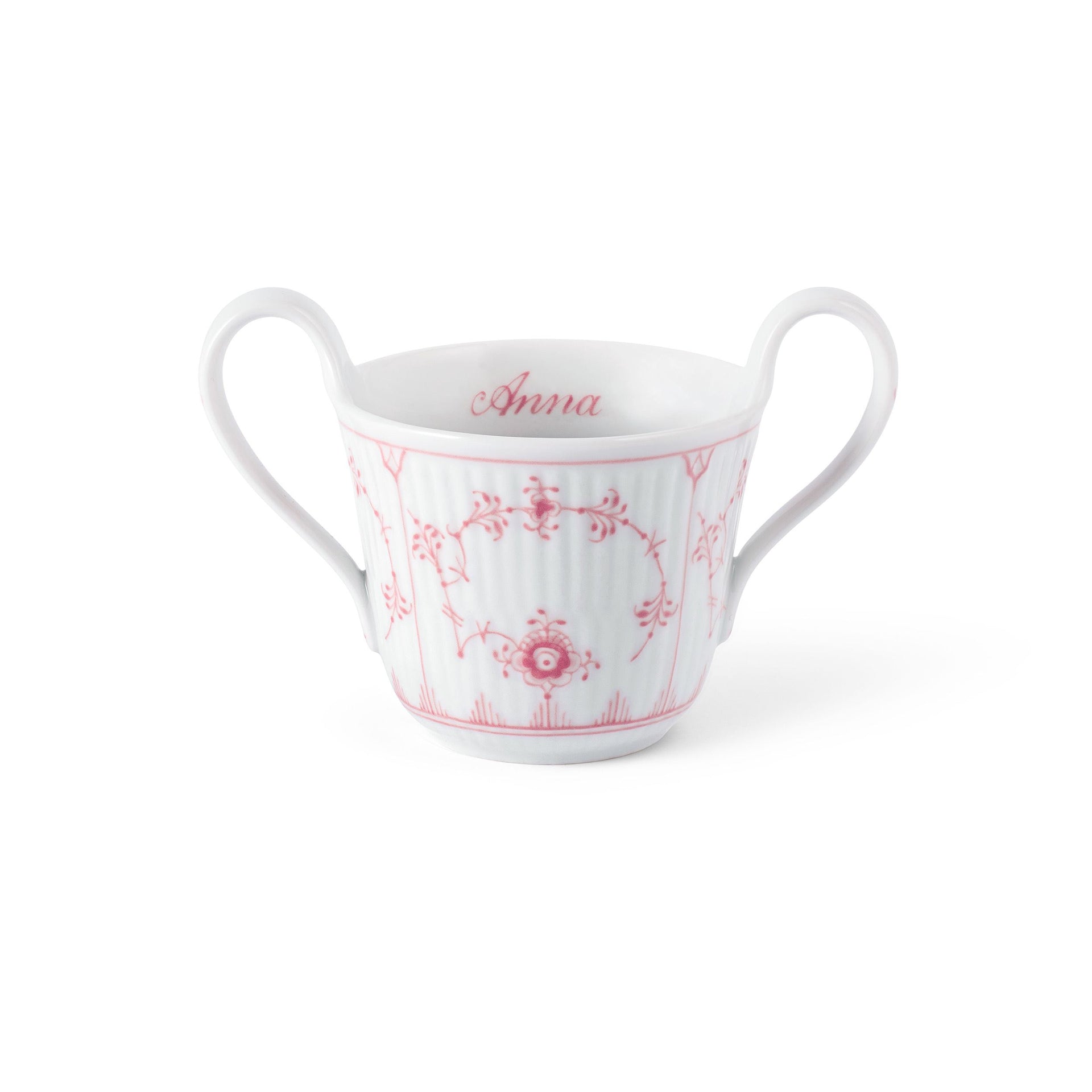 Coral Fluted Plain Baby Cup, Bespoke, 13 cl