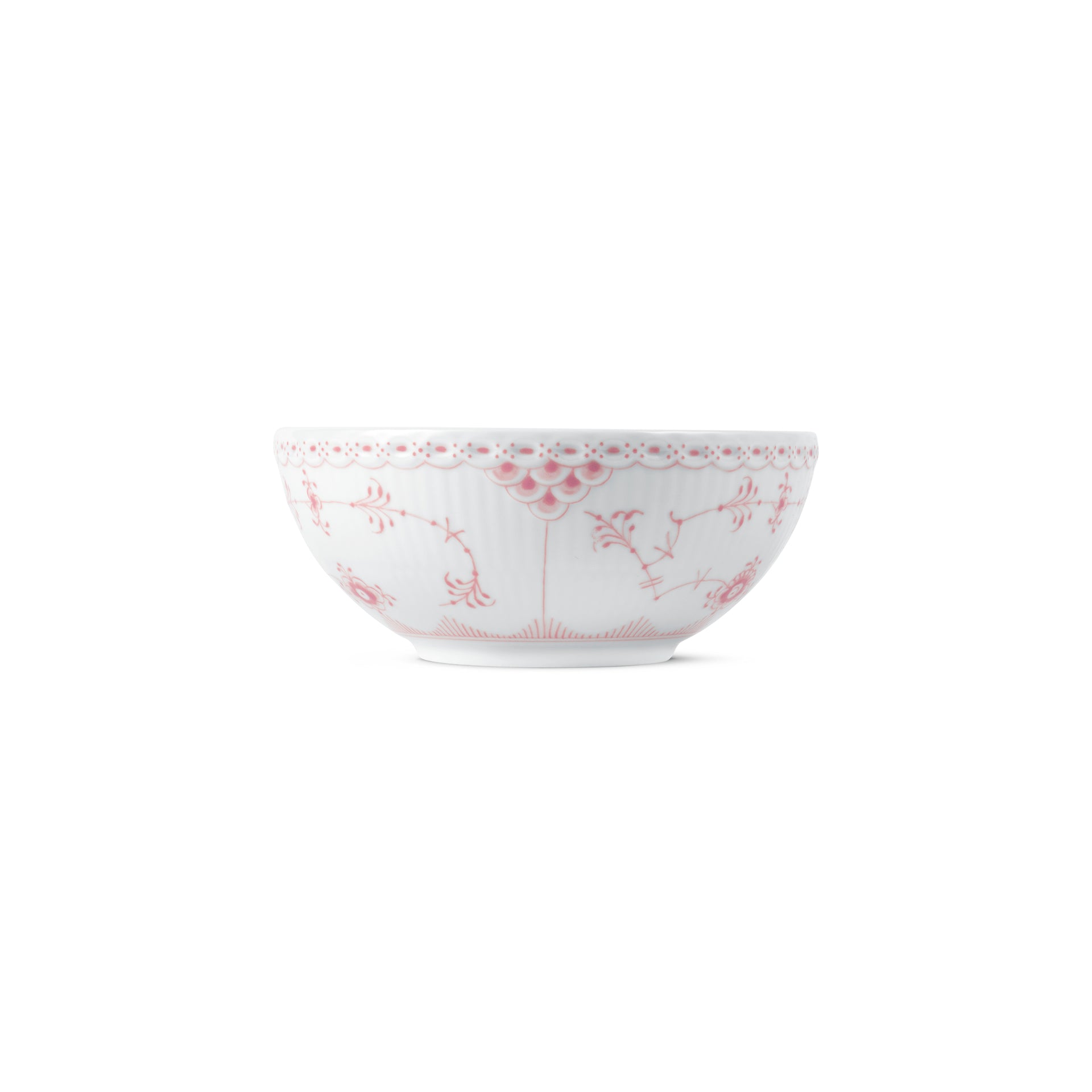Coral Fluted Half Lace Bowl, 50 cl