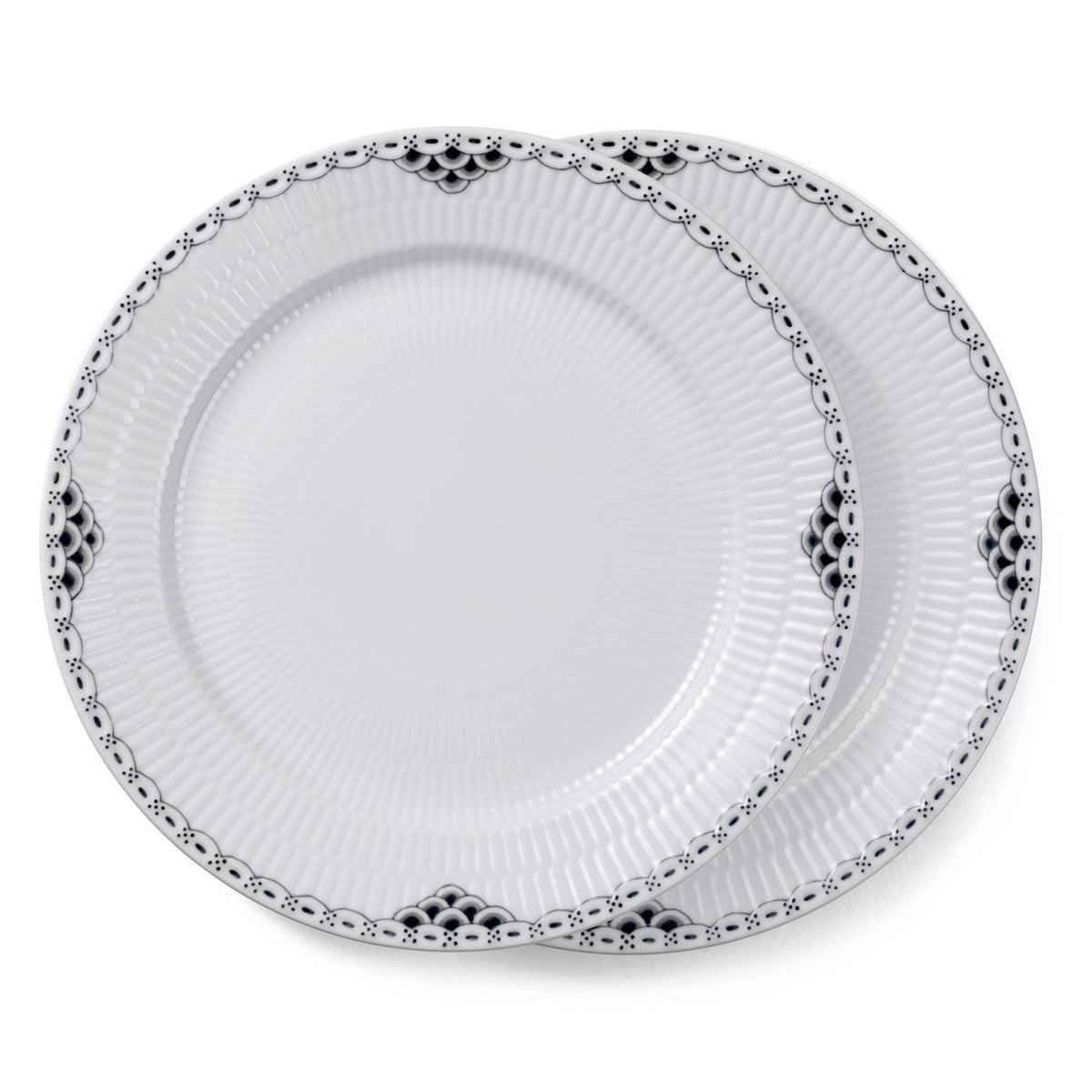 Black Lace Plate, 27 cm, 2 pcs