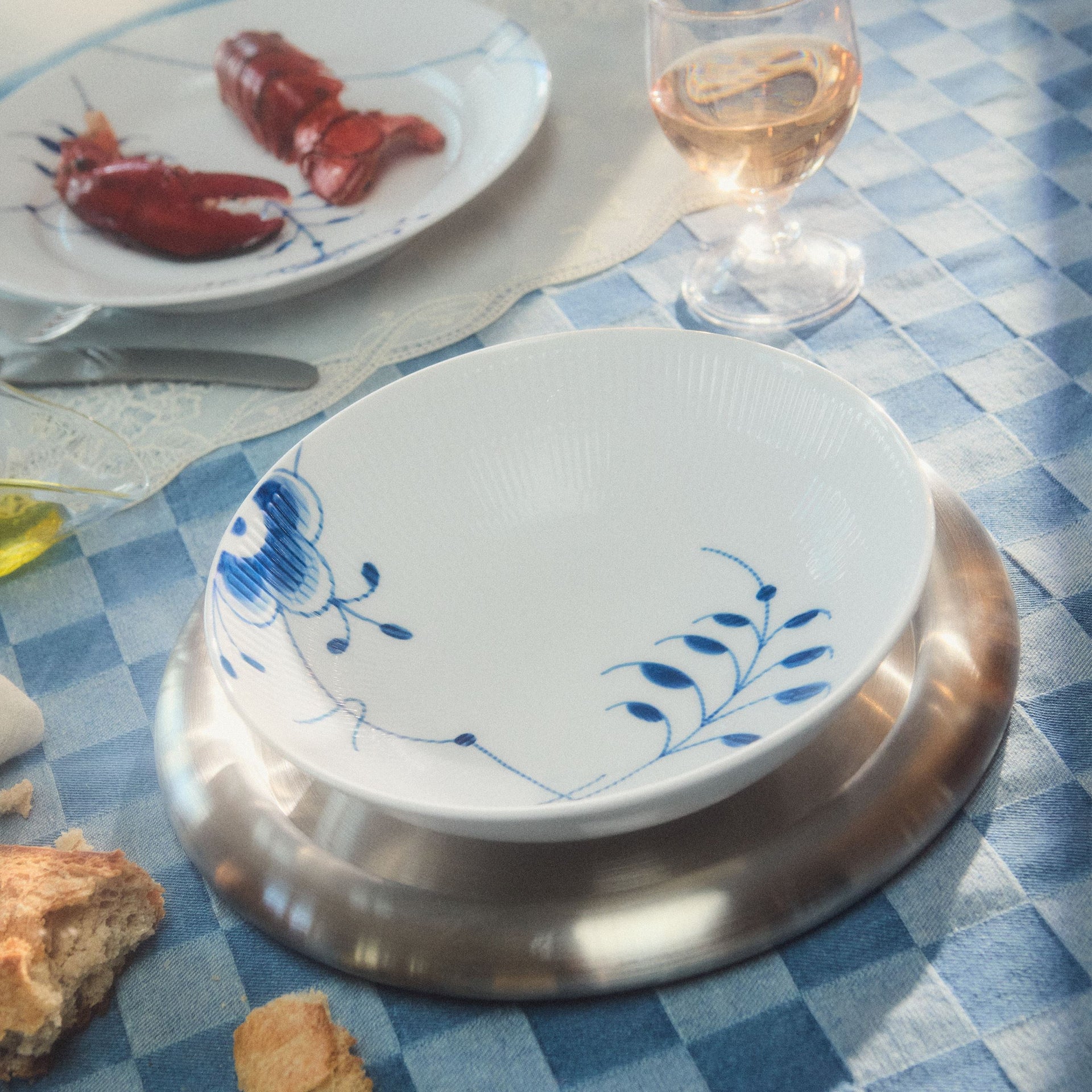Blue Fluted Mega Bowl, 110 cl