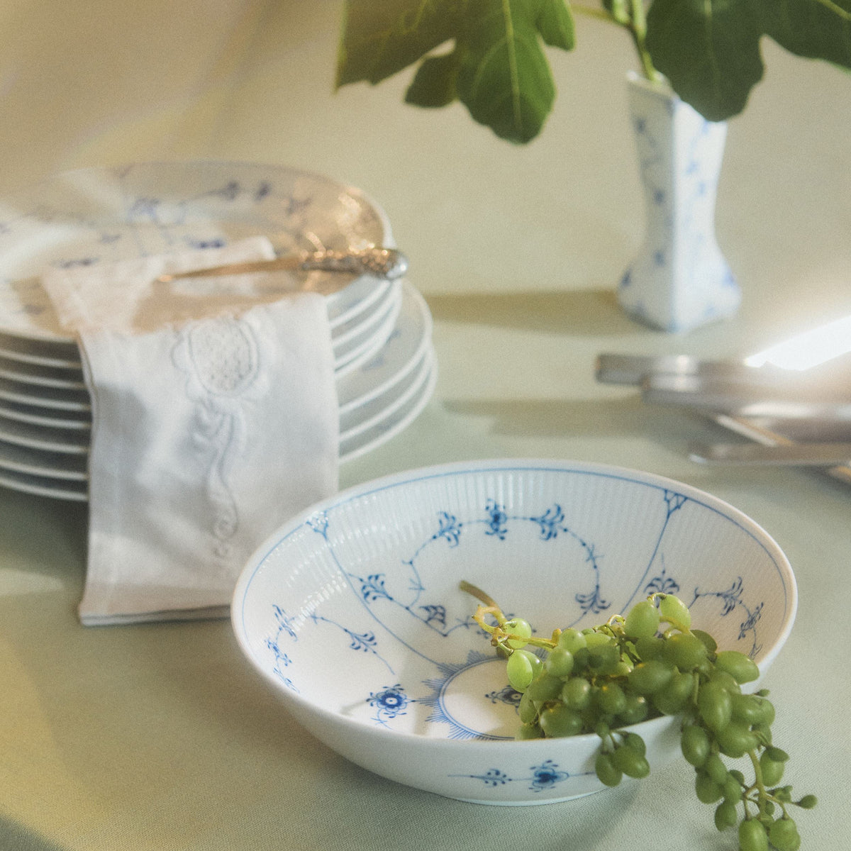 Blue Fluted Plain Bowl, 110 cl