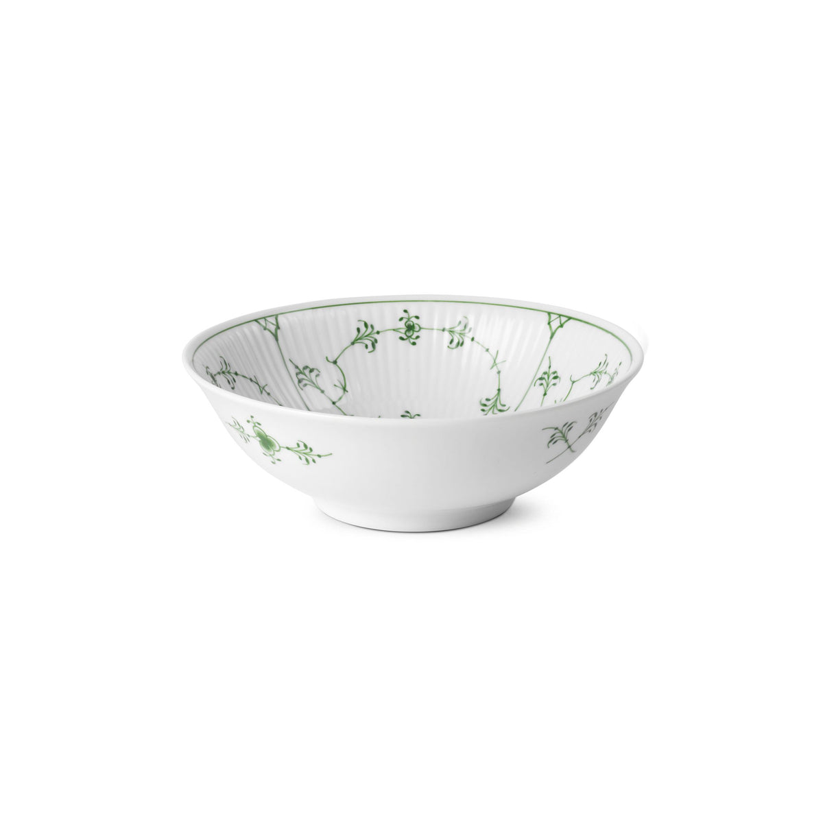 Green Fluted Plain Bowl, 35 cl