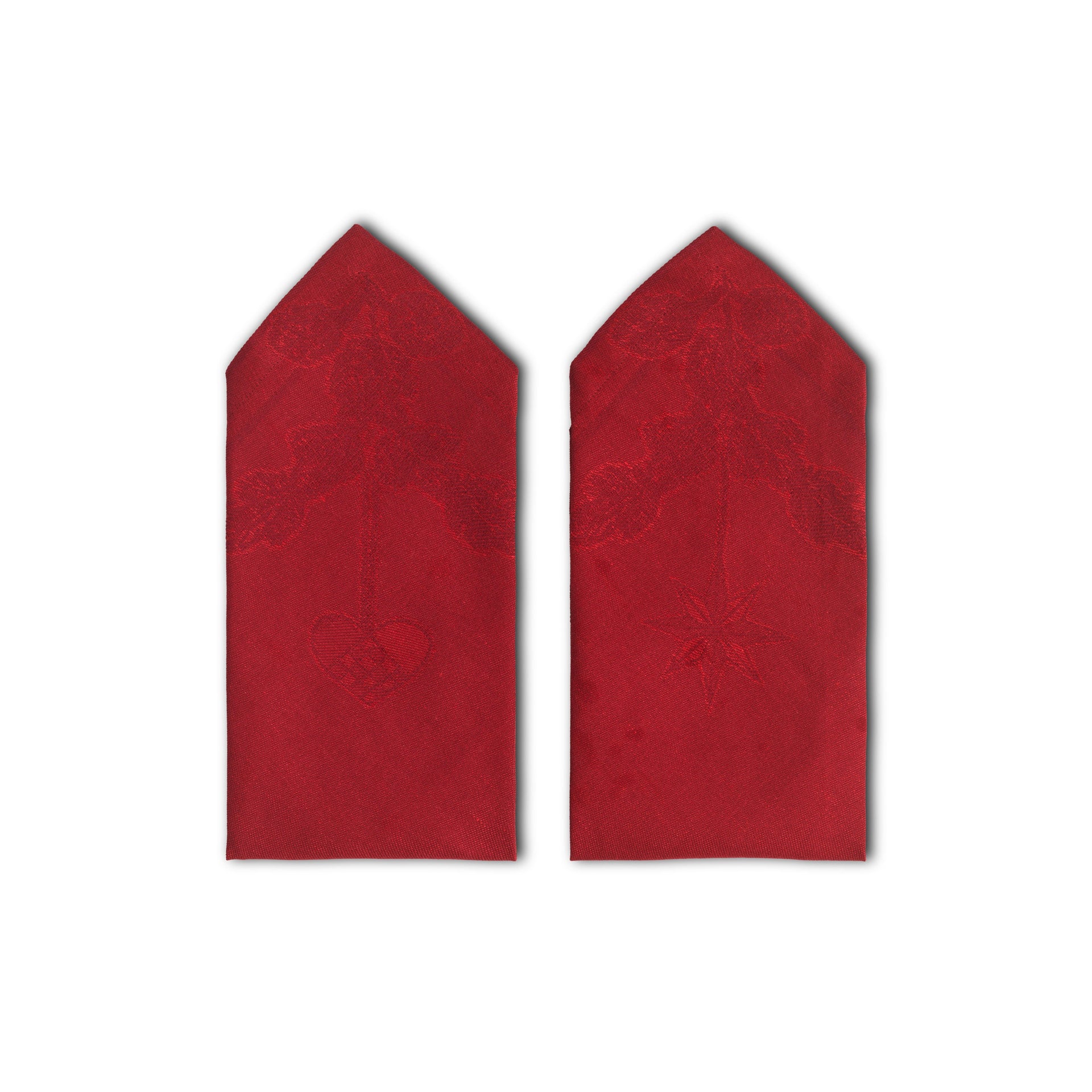 Star Fluted Christmas Napkin, Red, 45 x 45 cm, 2 pcs