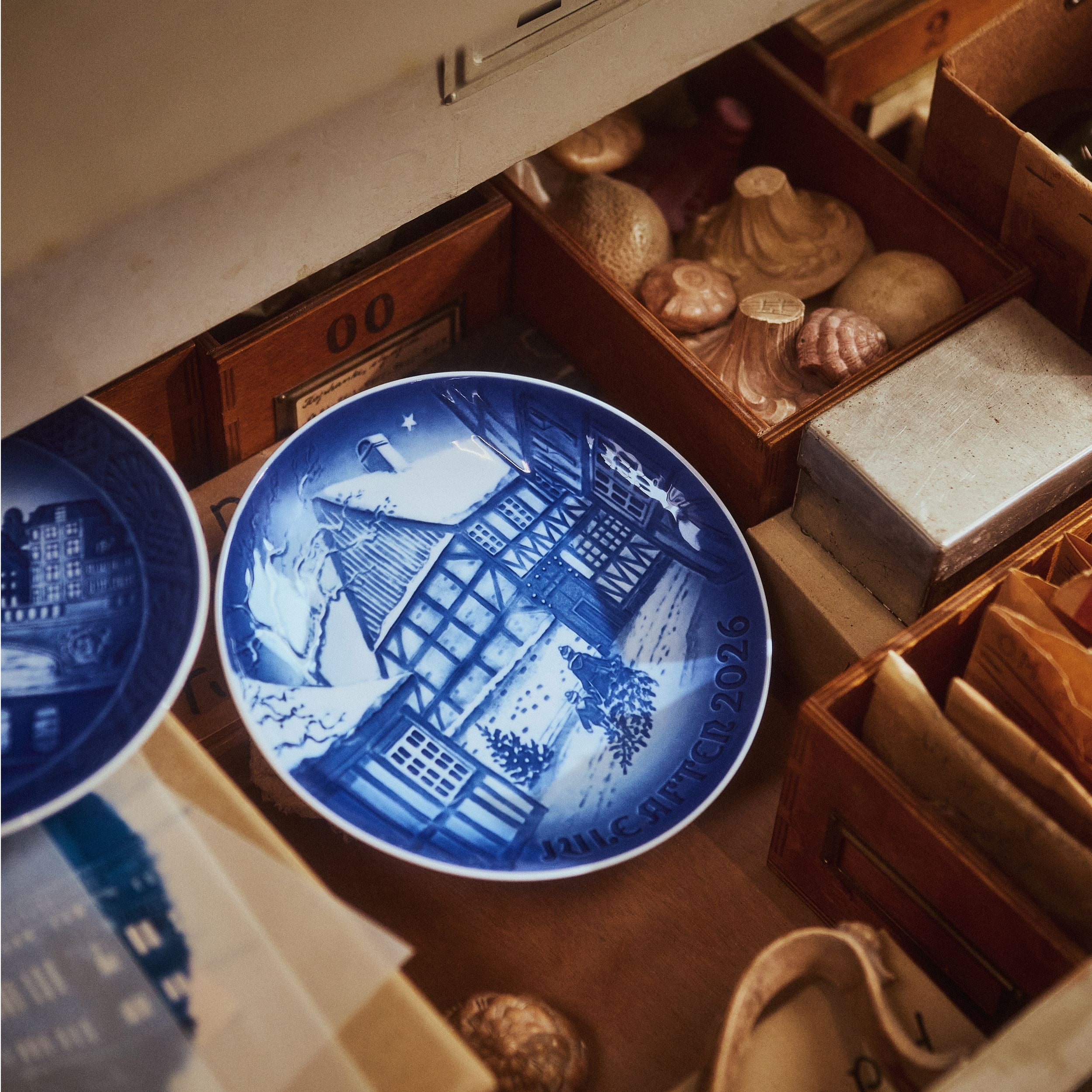 食器   Christmas Plate /2022 Blue Collectibles Bing & Grøndahl Christmas Plate 2026, Den Gamle