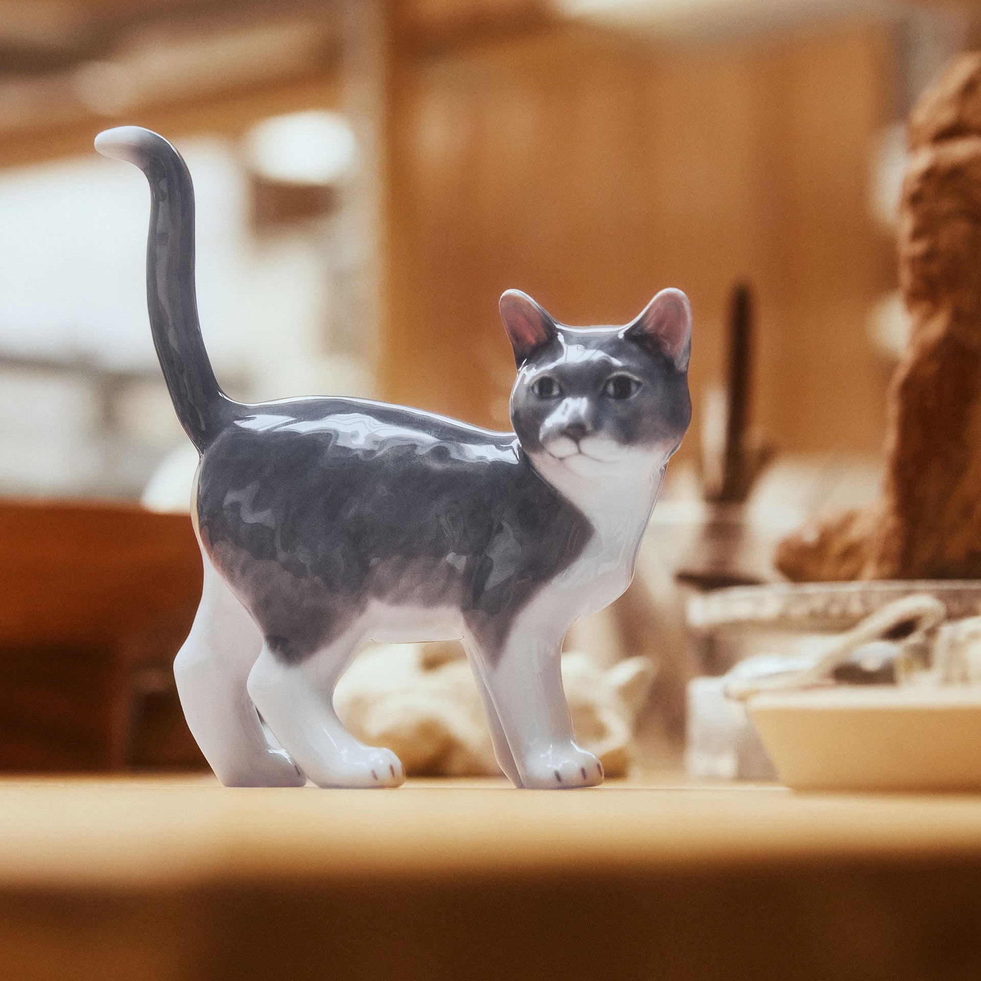 Blue Collectibles Christmas Plate Figurine 2026, Cat, 15.5 cm