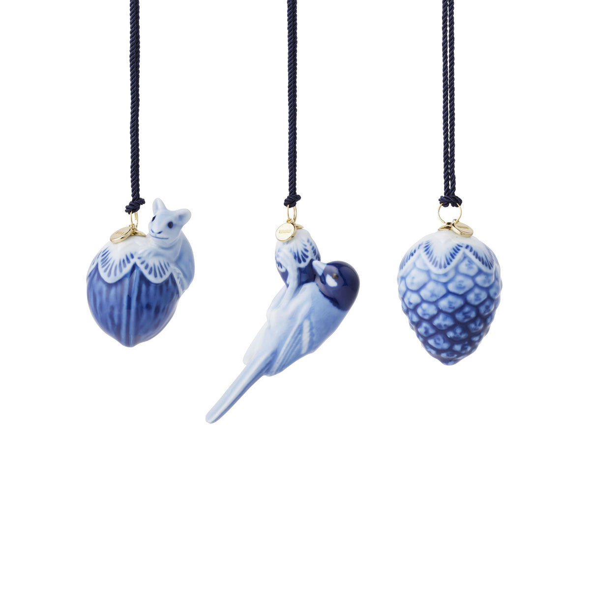 Blue Collectibles Mini Ornament, 4.5 cm, 3 pcs