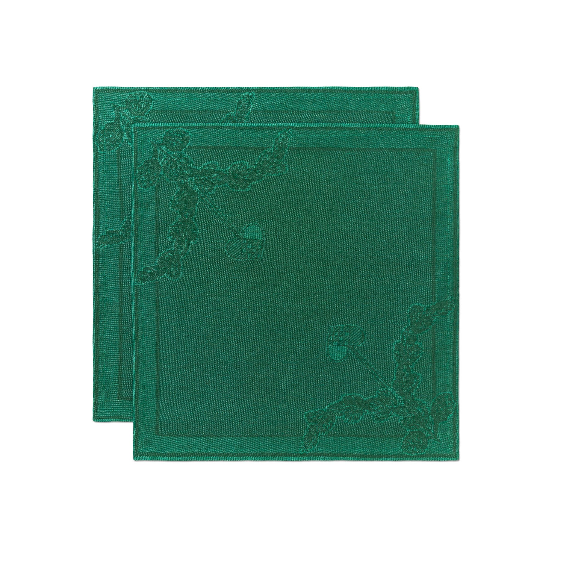 Star Fluted Christmas Napkin, Green, 45 x 45 cm, 2 pcs