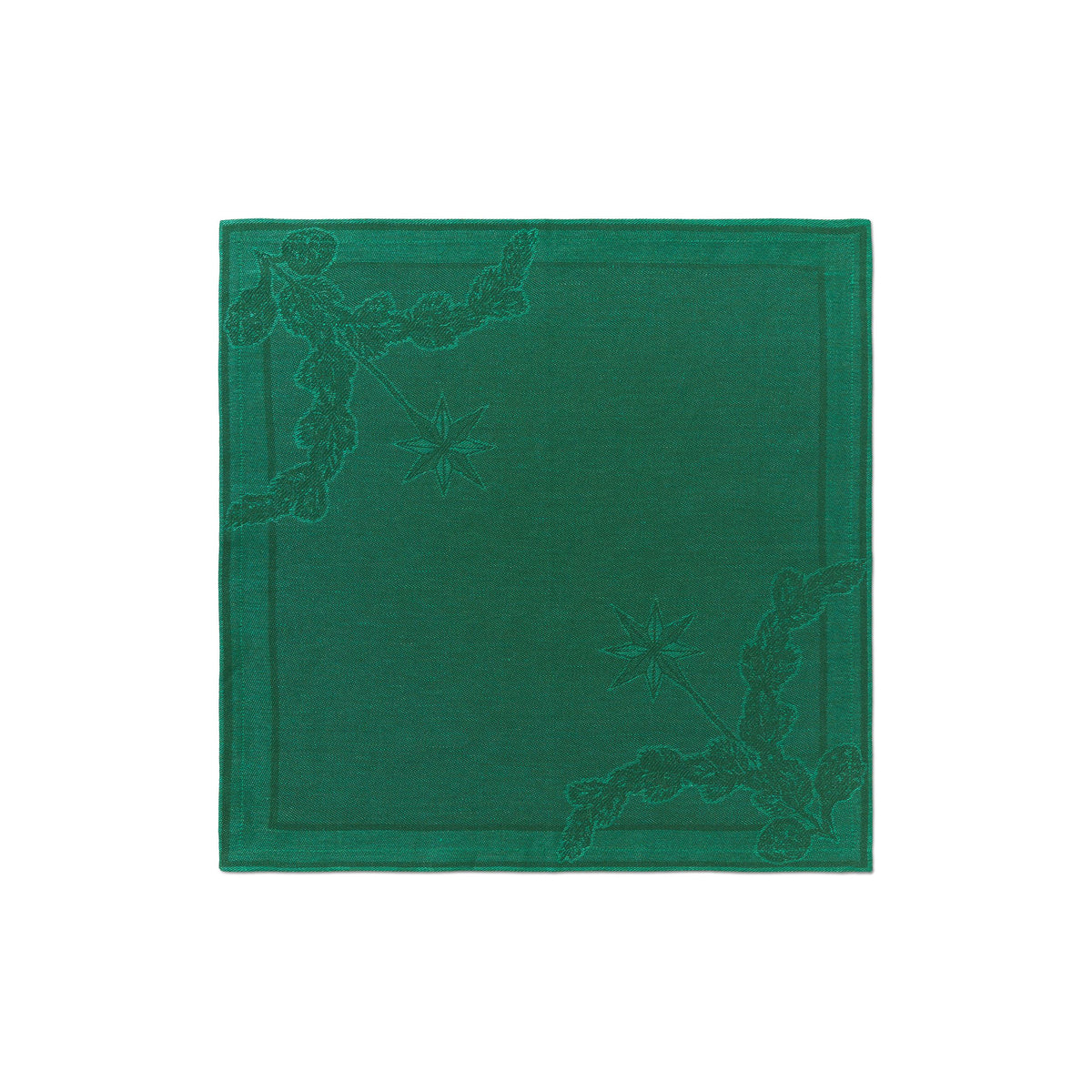 Star Fluted Christmas Napkin, Green, 45 x 45 cm, 2 pcs
