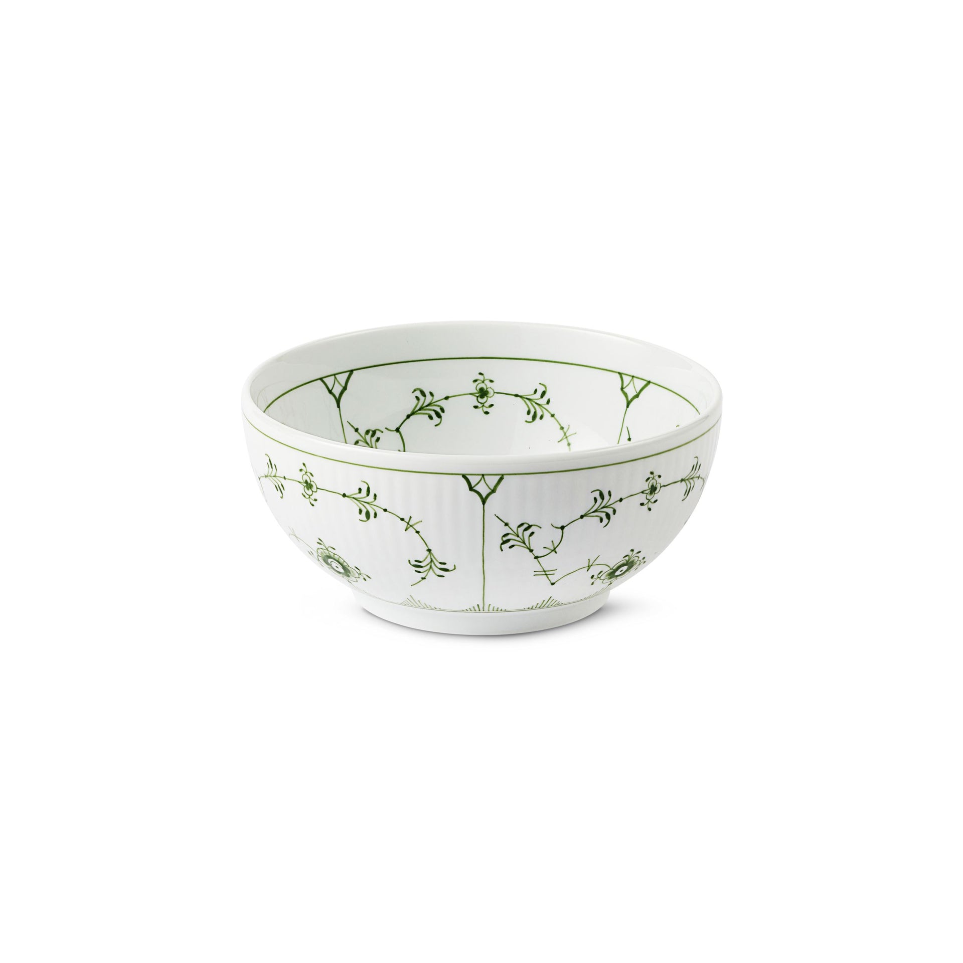 Green Fluted Plain Bowl, 47 cl