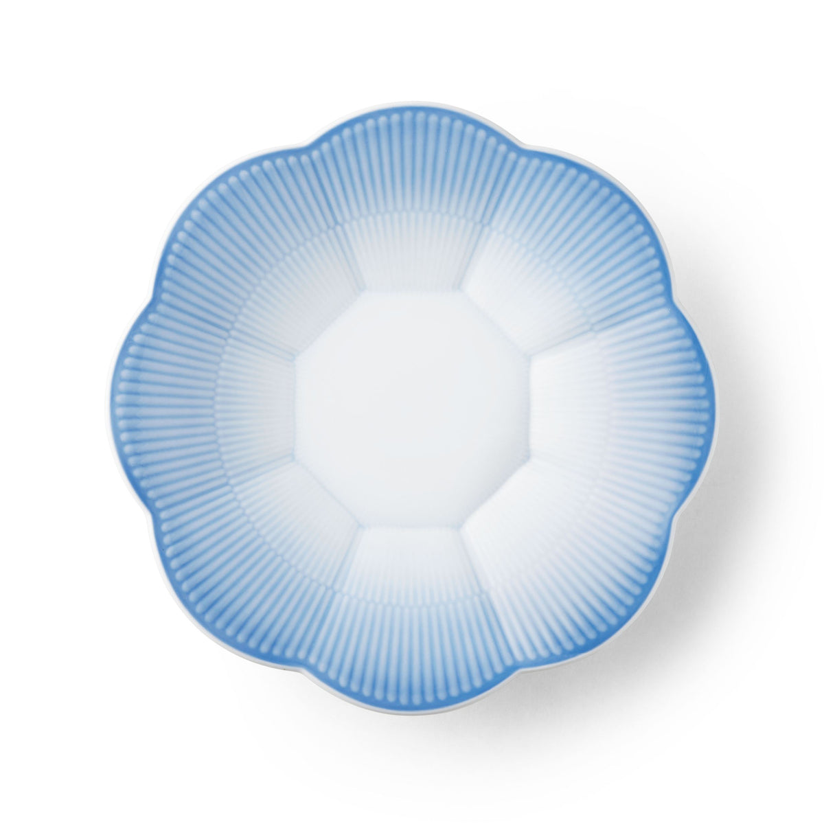 Iris Bowl with Petal Border, Blue, 25 cm