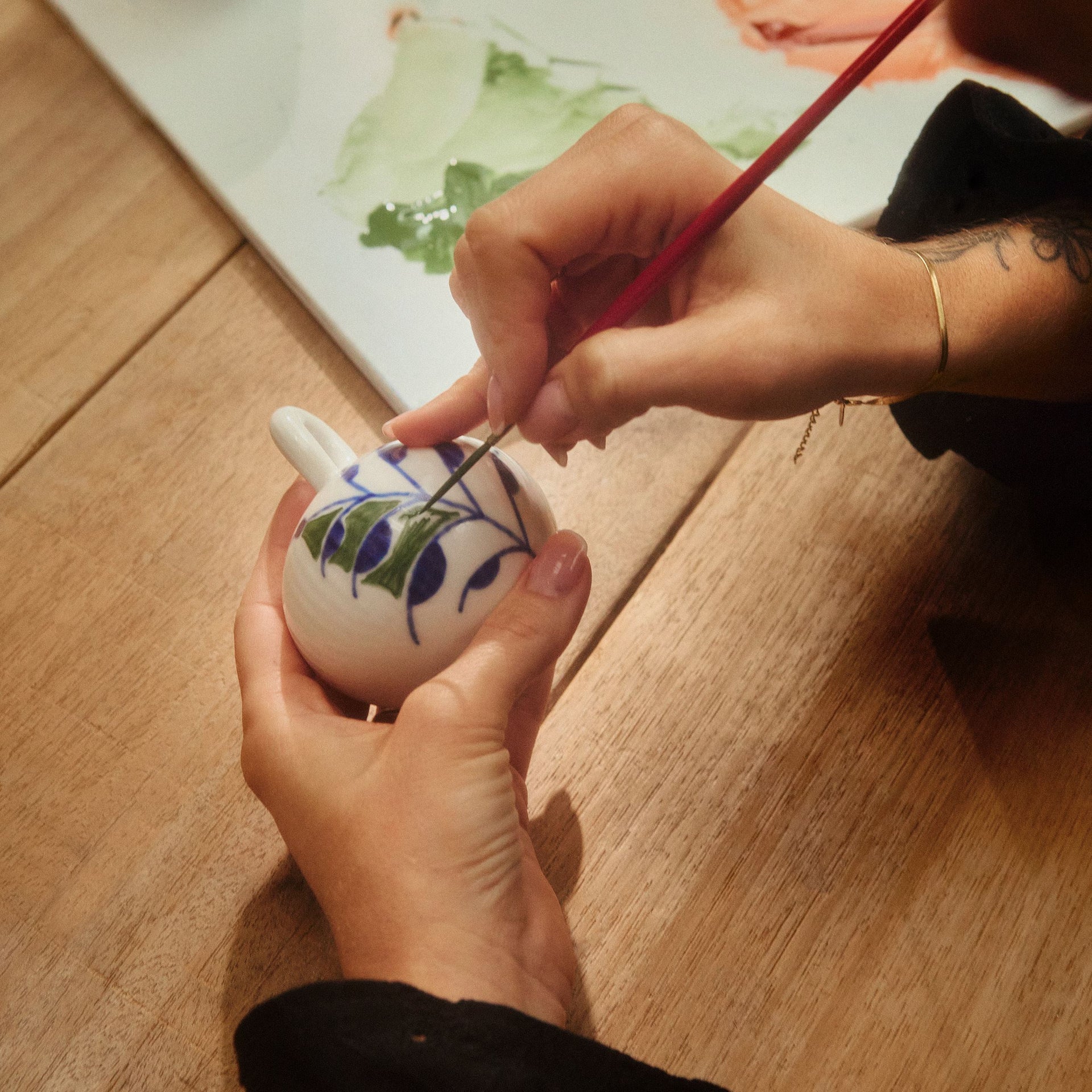 Mega Gerippt Blau Kugel, Dekoration 1, Limited Edition, 9,5 cm - Blue Mega Christmas Bauble, Decoration 1, Limited Edition, 9.5 cm