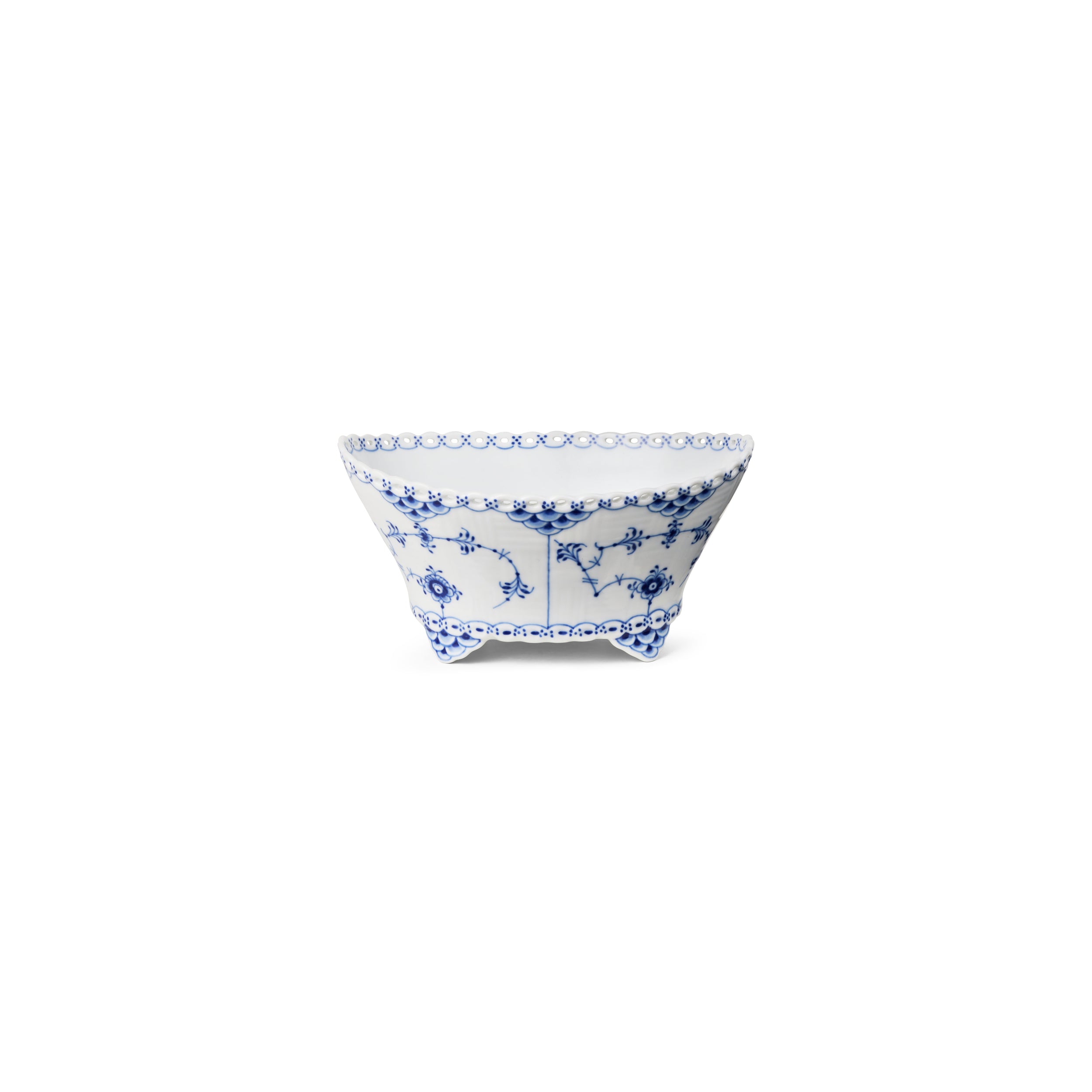 Blue Fluted Full Lace Vase, 22 cm | Royal Copenhagen