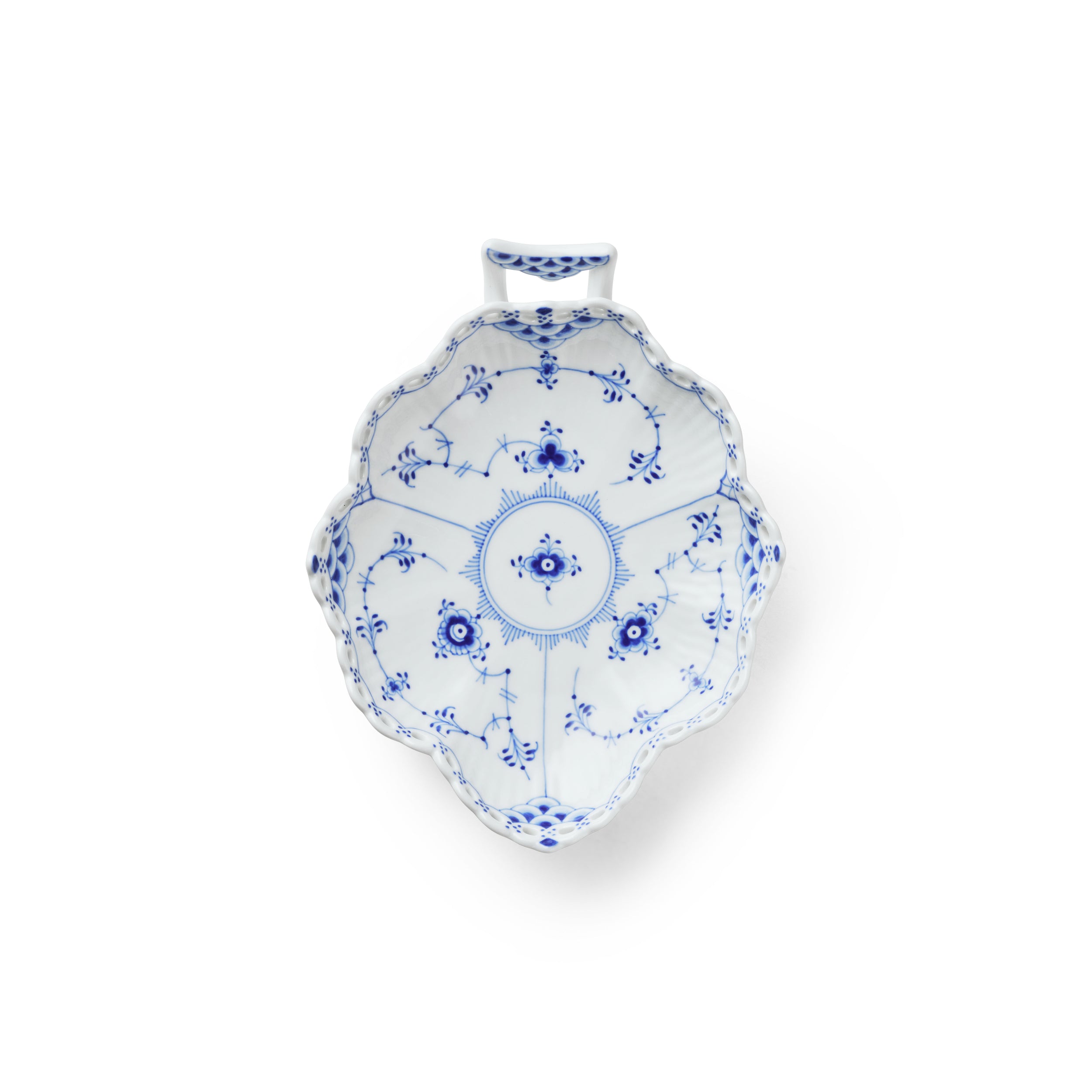 Blue Fluted Full Lace Vase, 22 cm | Royal Copenhagen