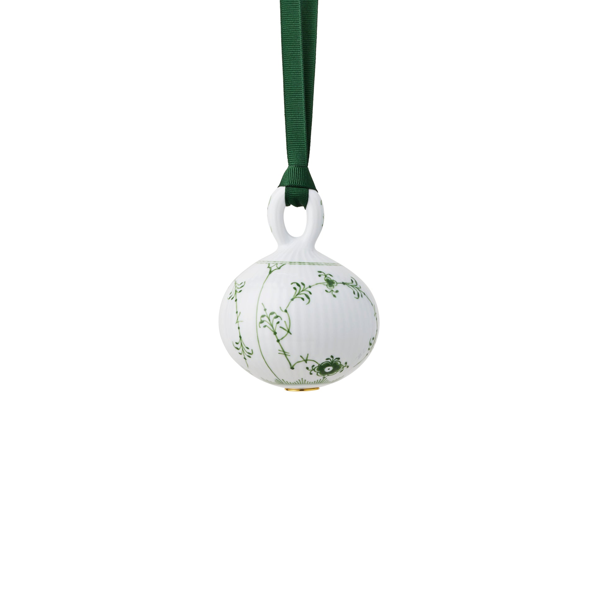Green_Fluted_Plain_Christmas_Bauble