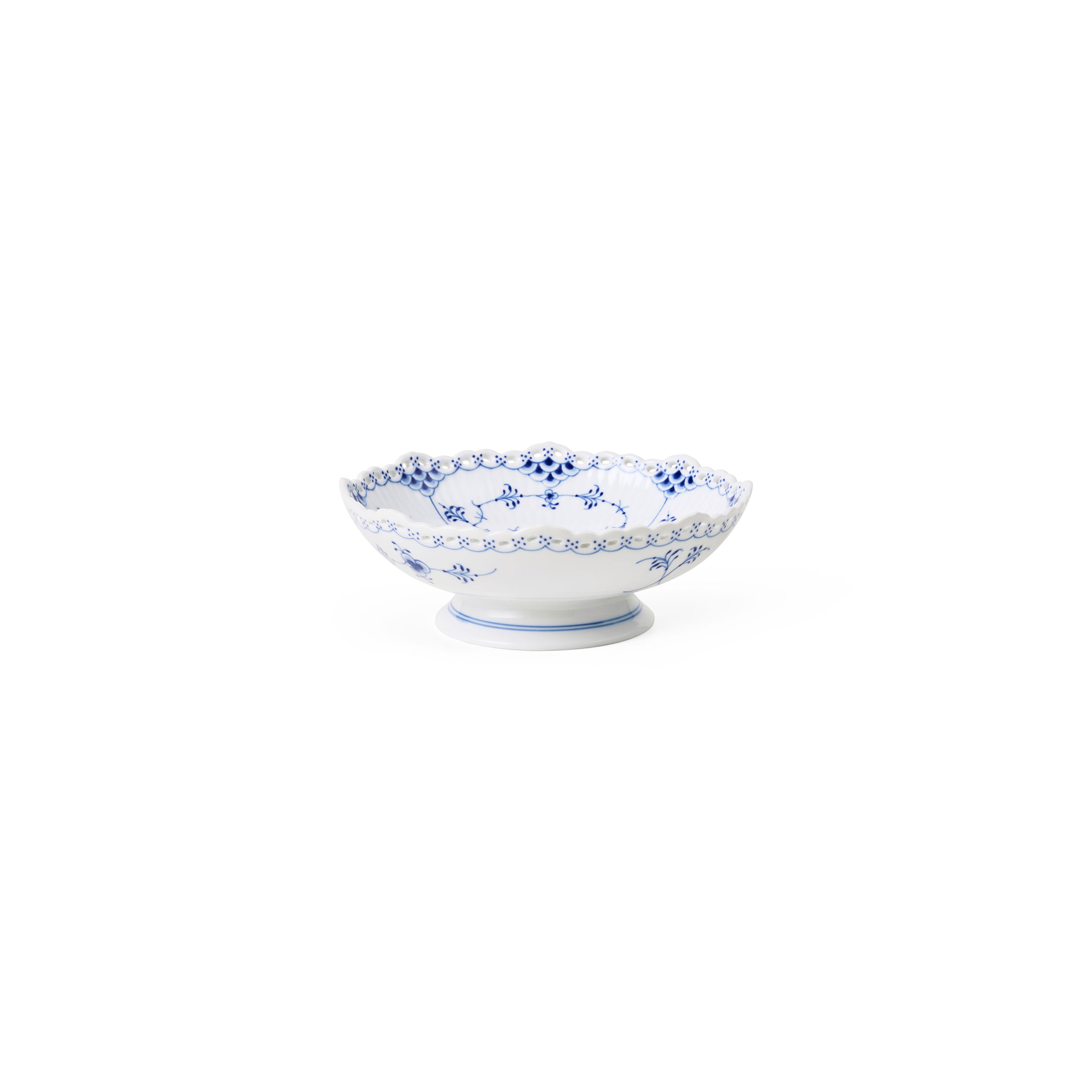 Blue Fluted Full Lace Vase, 22 cm | Royal Copenhagen