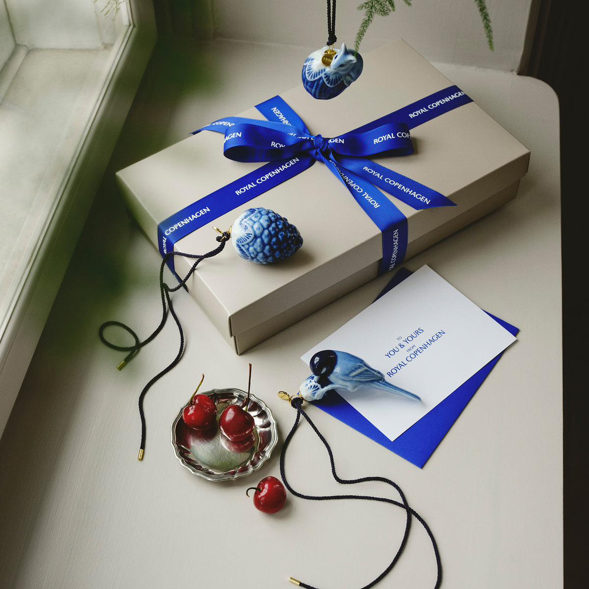 Blue Collectibles Ornament, Mouse, 4.5 cm - Royal Copenhagen Mini ornaments