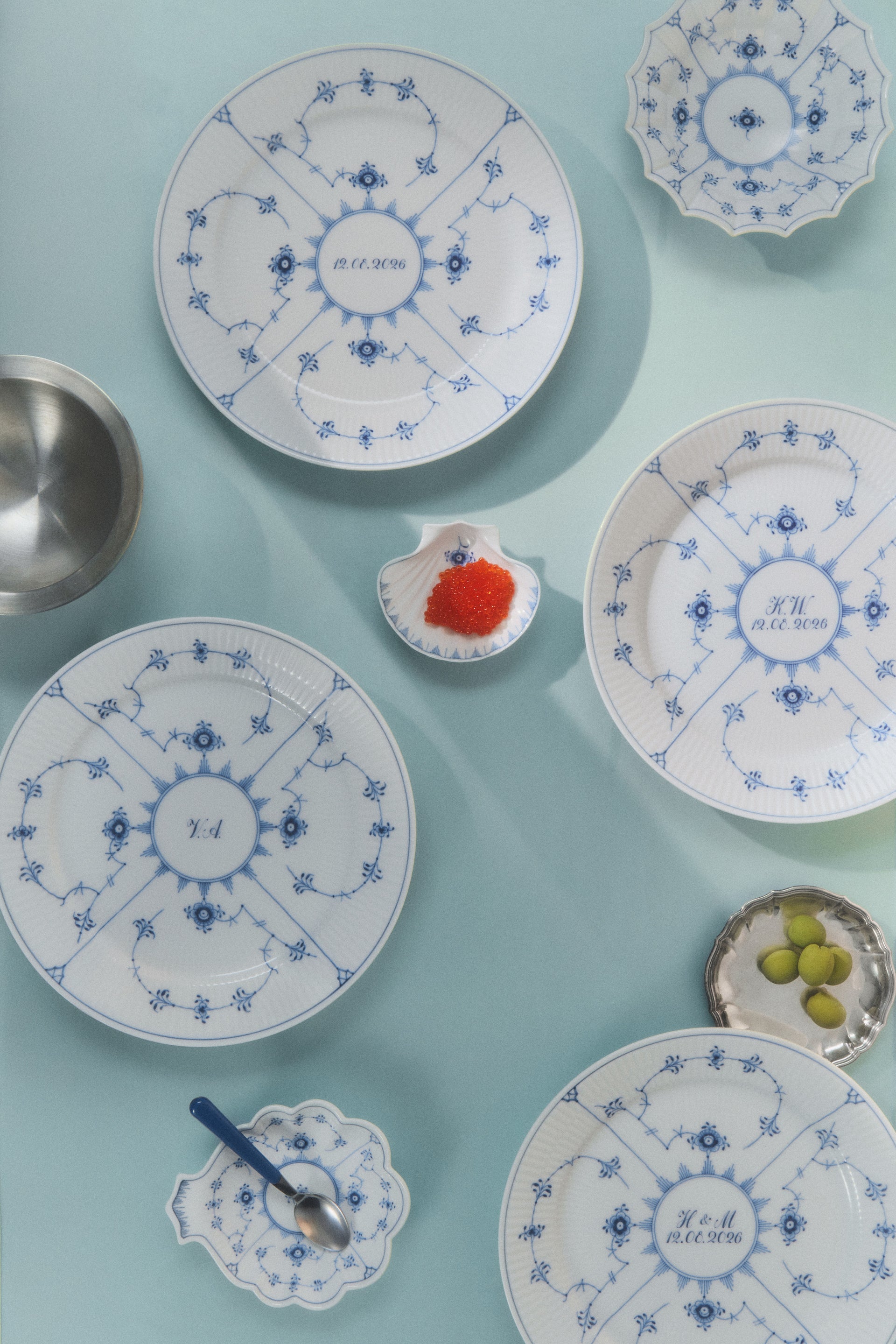 Bespoke plates with dates, initials or year