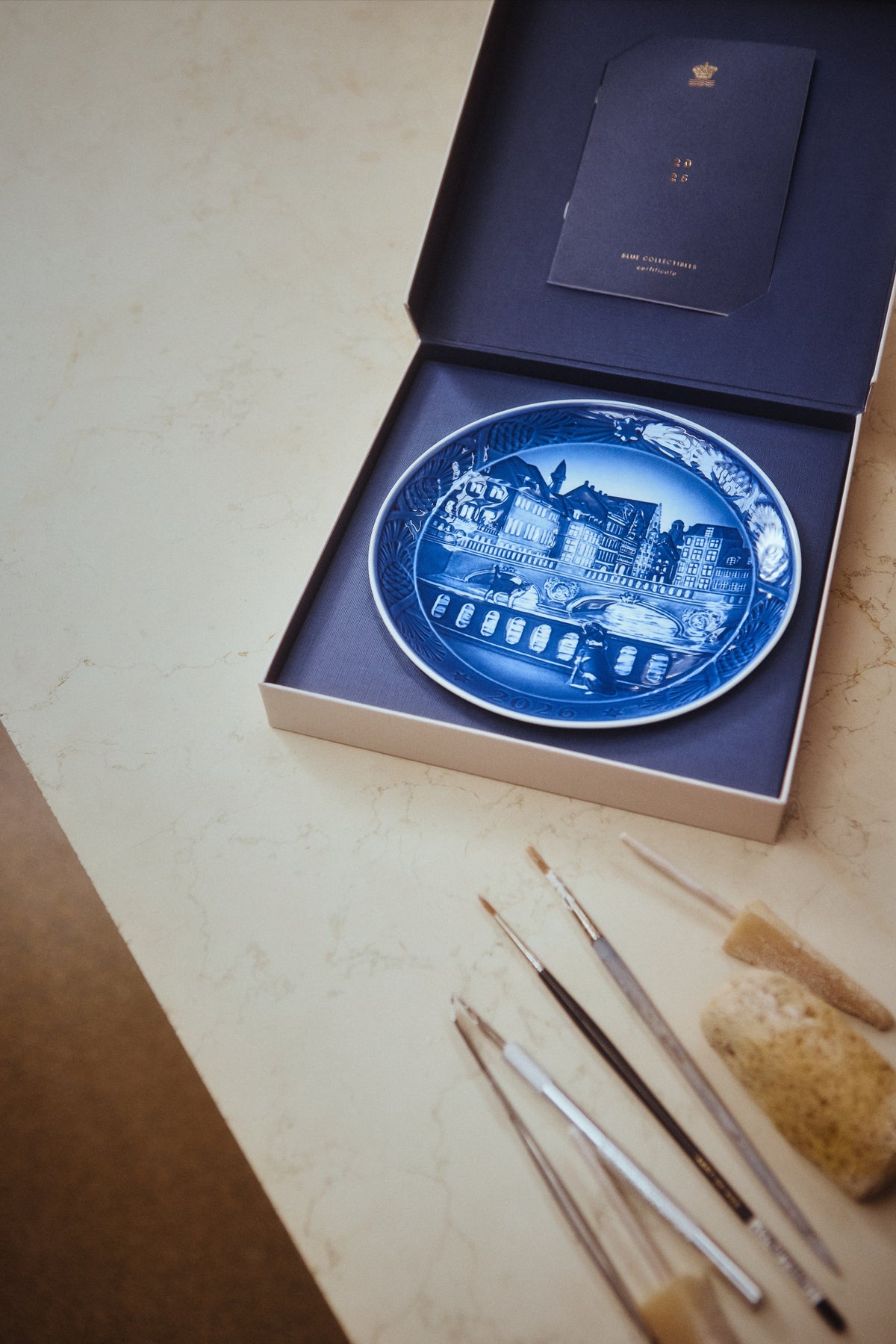 2026 Blue Collectibles plate in the gift box