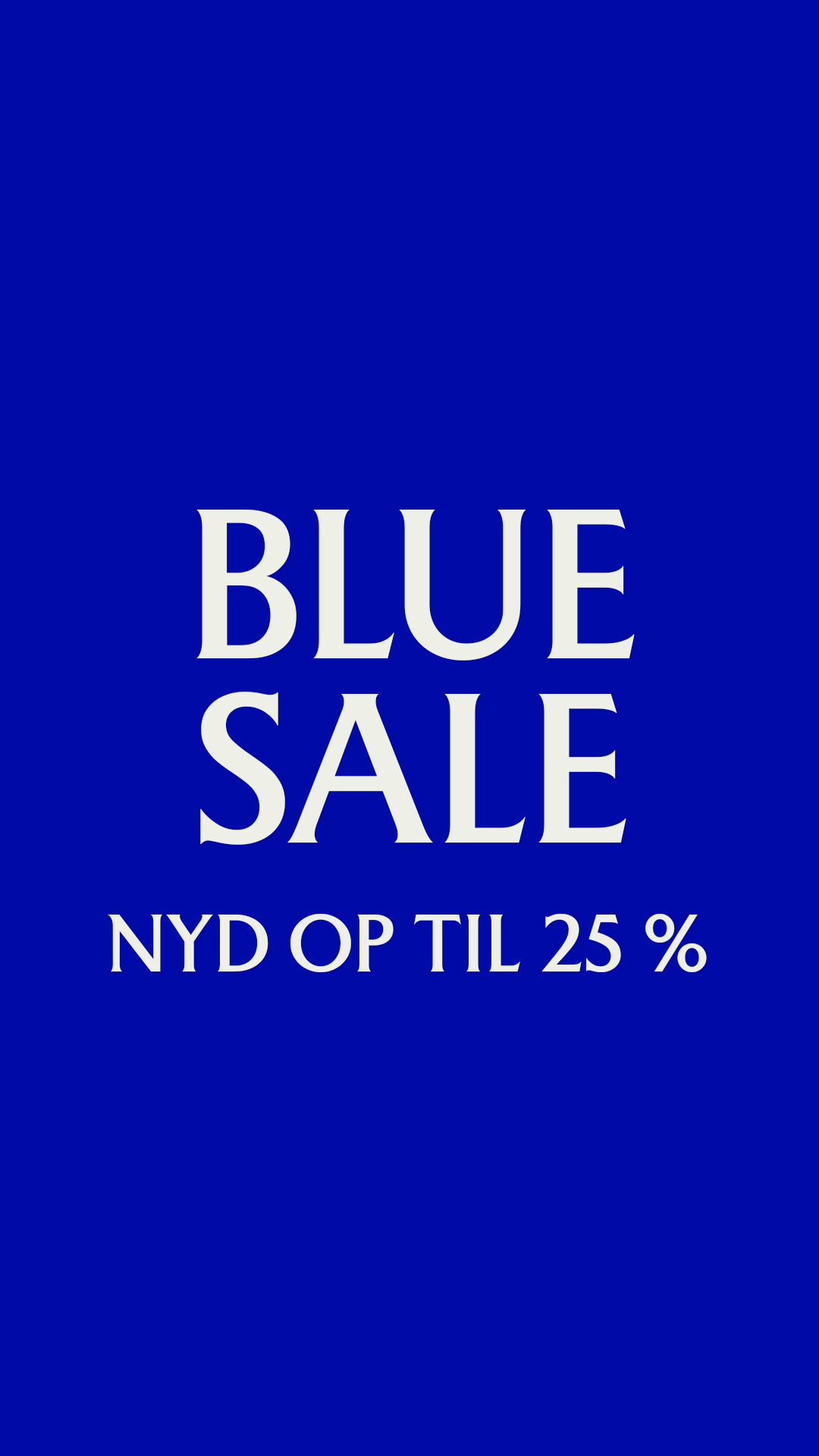 Blue Sale Promotion banner 25 percent off