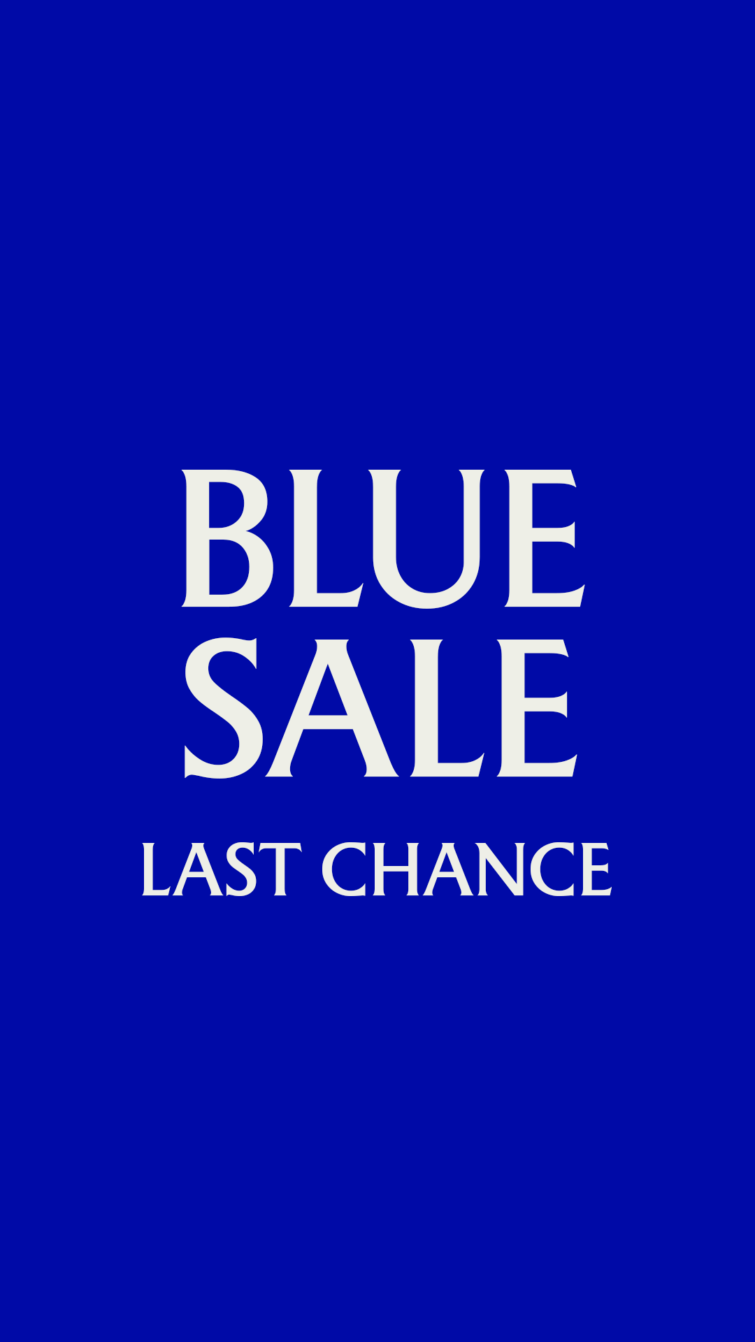 Blue Sale Promotion banner last chance