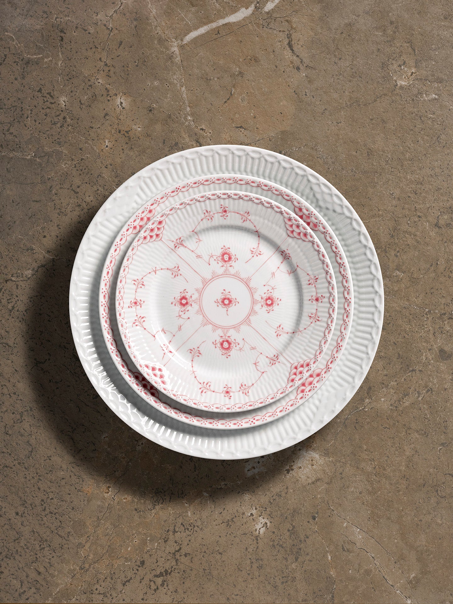 Coral Fluted Half Lace from Royal Copenhagen