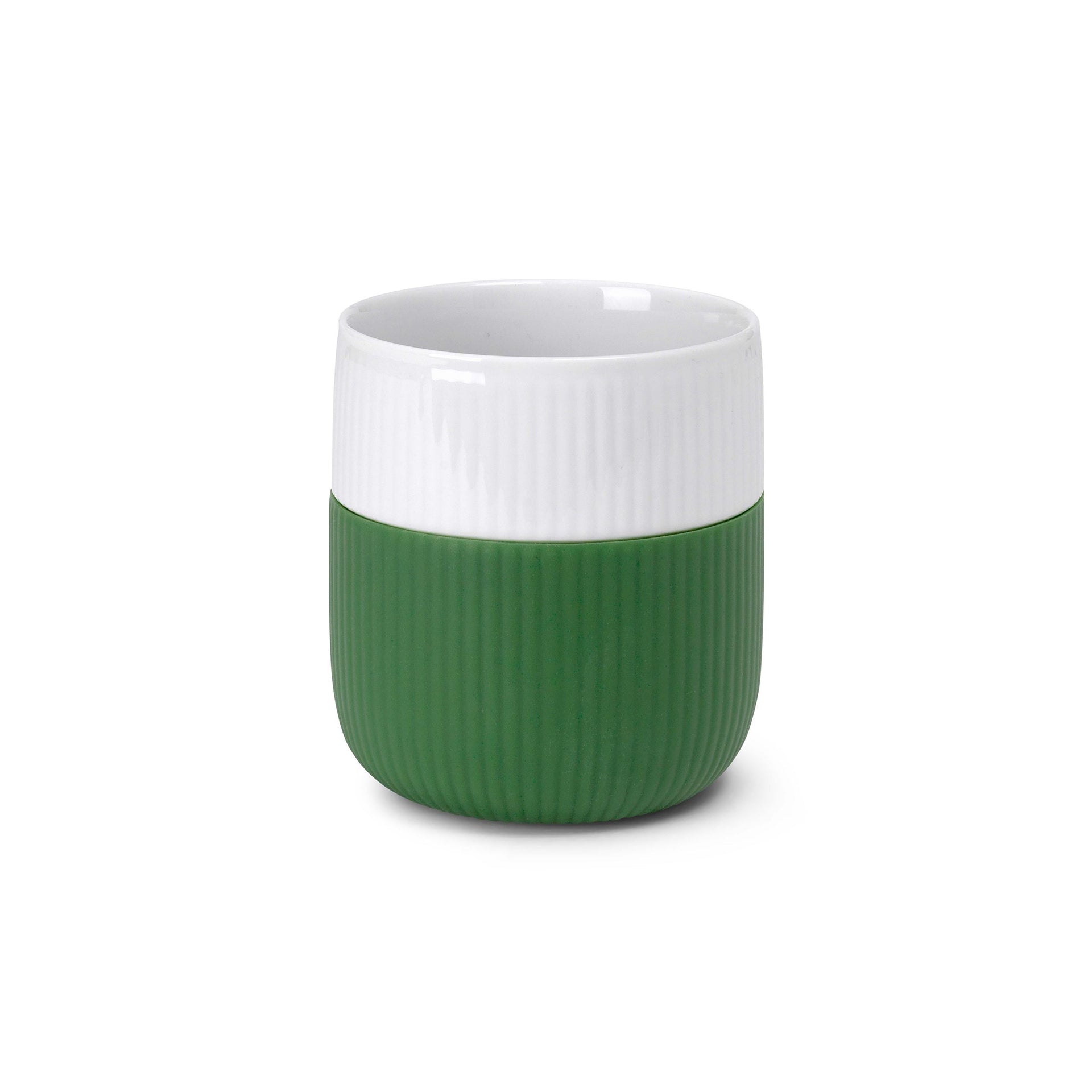 Fluted Contrast Mug, Forest Green, 35 cl