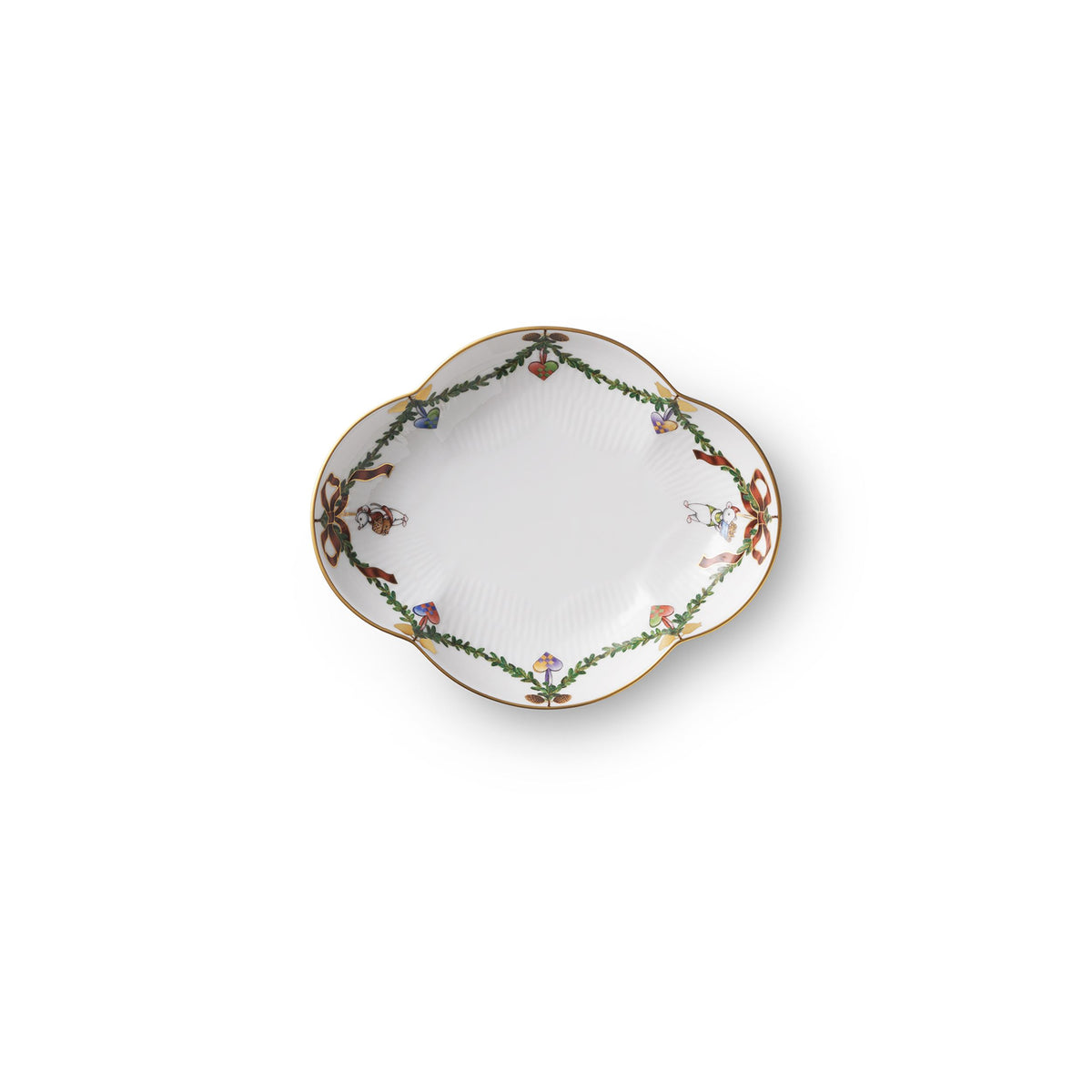 Star Fluted Christmas dish