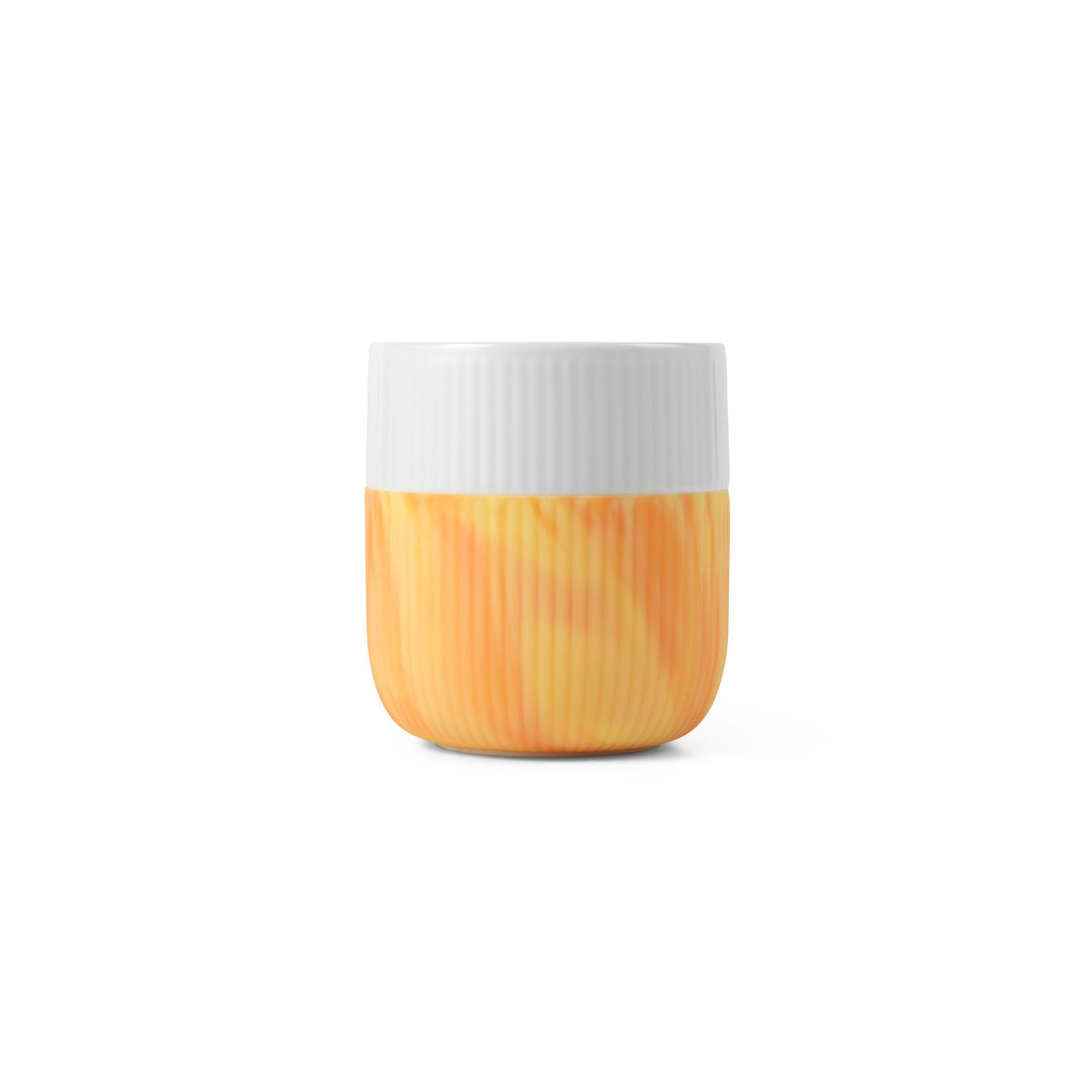 Contrast Gerippt Marble Becher, Fiery Yellow, 35 cl