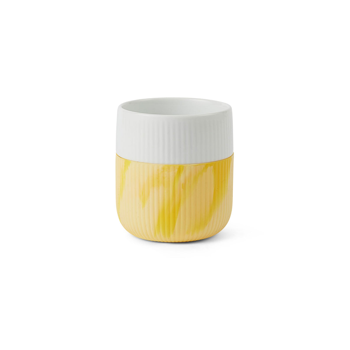 Fluted Contrast Mug, Bright Sun, 35 cl
