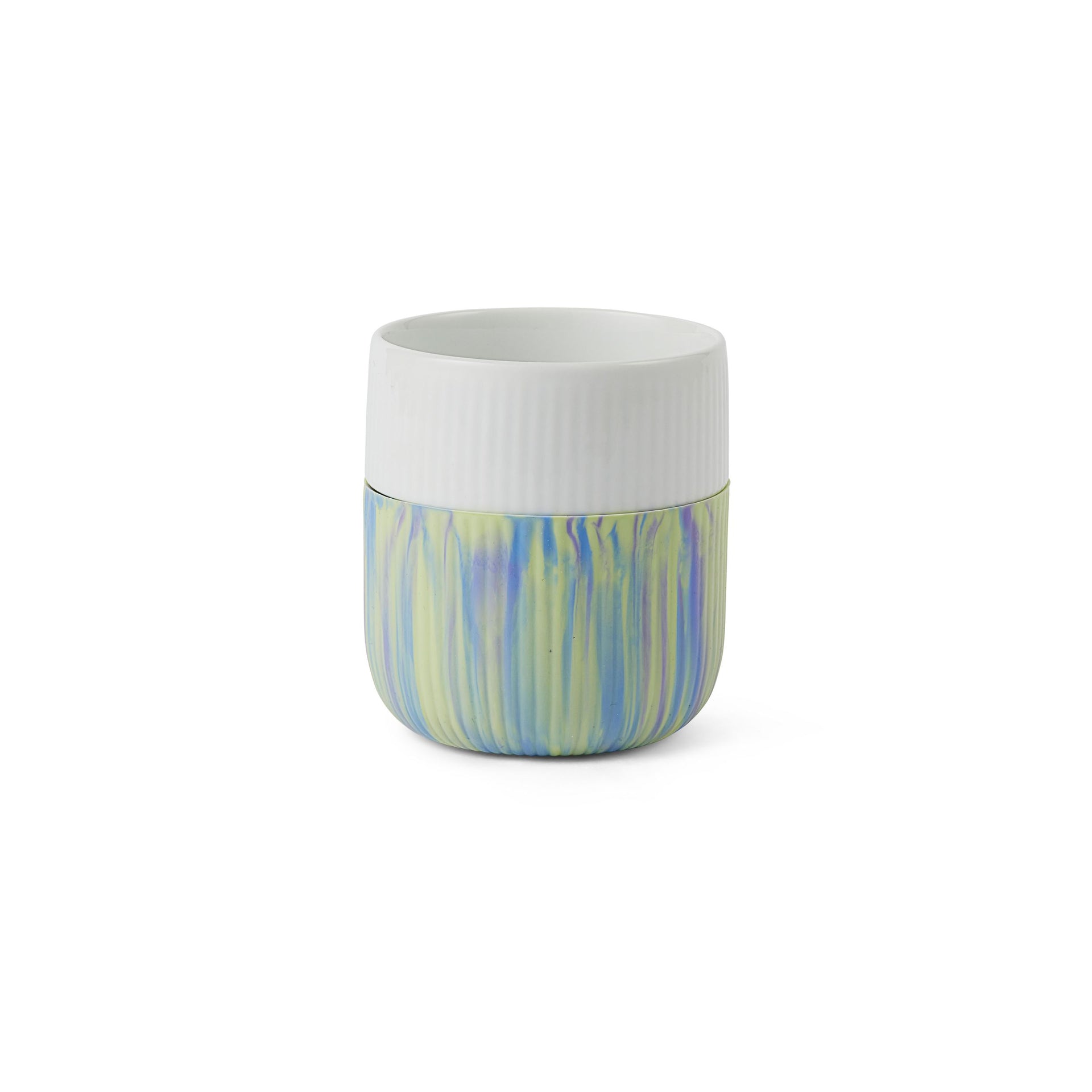 Fluted Contrast Marble Mug, Northern Lights, 35 cl